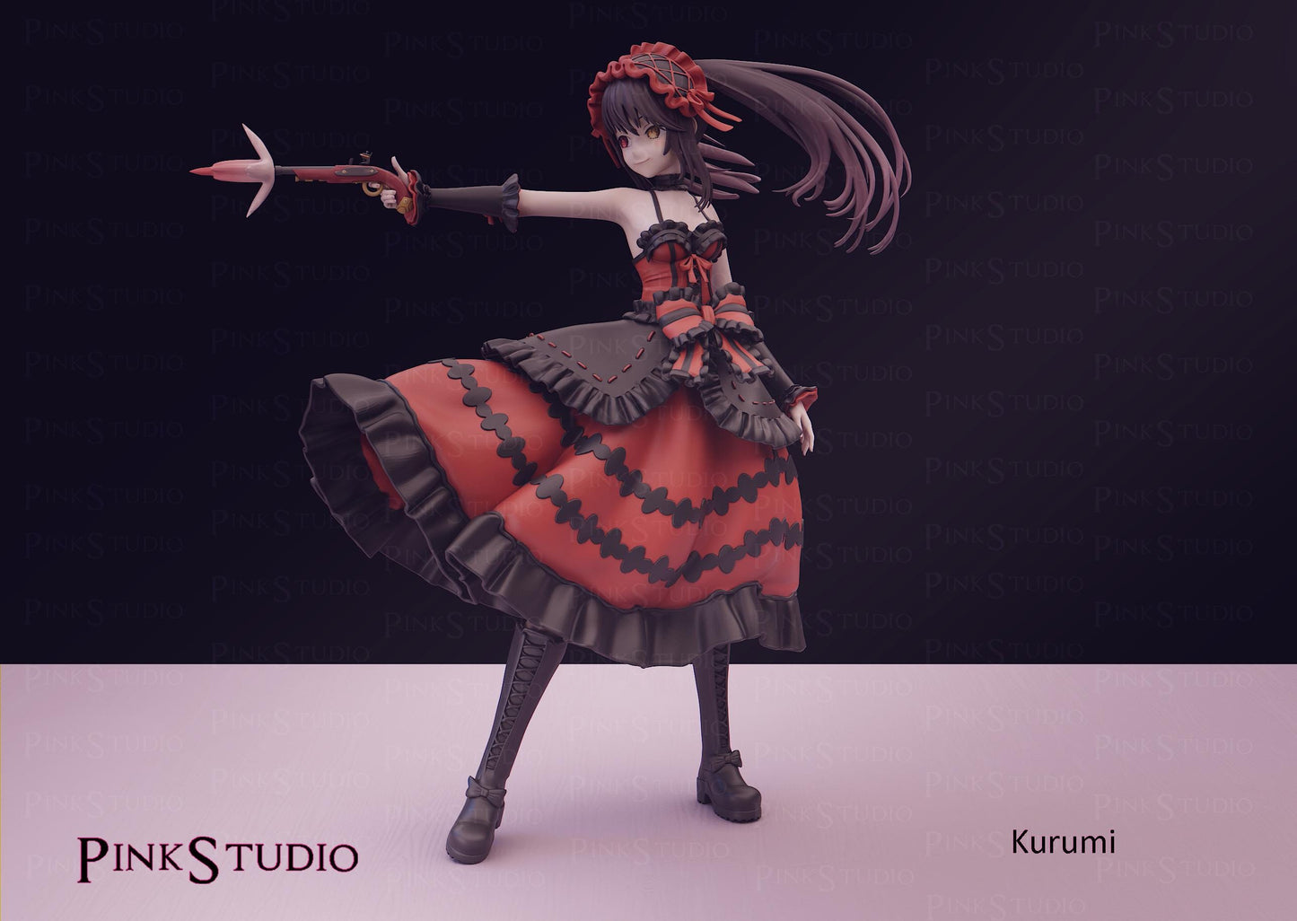 Kurumi Tokisaki Inspired Fanart Date A Live Resin Model Kit 19.5cm