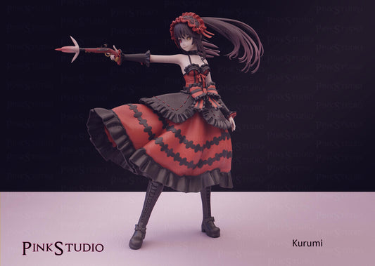 Kurumi Tokisaki Inspired Fanart Date A Live Resin Model Kit 19.5cm