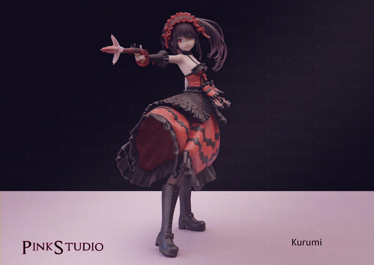 Kurumi Tokisaki Inspired Fanart Date A Live Resin Model Kit 19.5cm