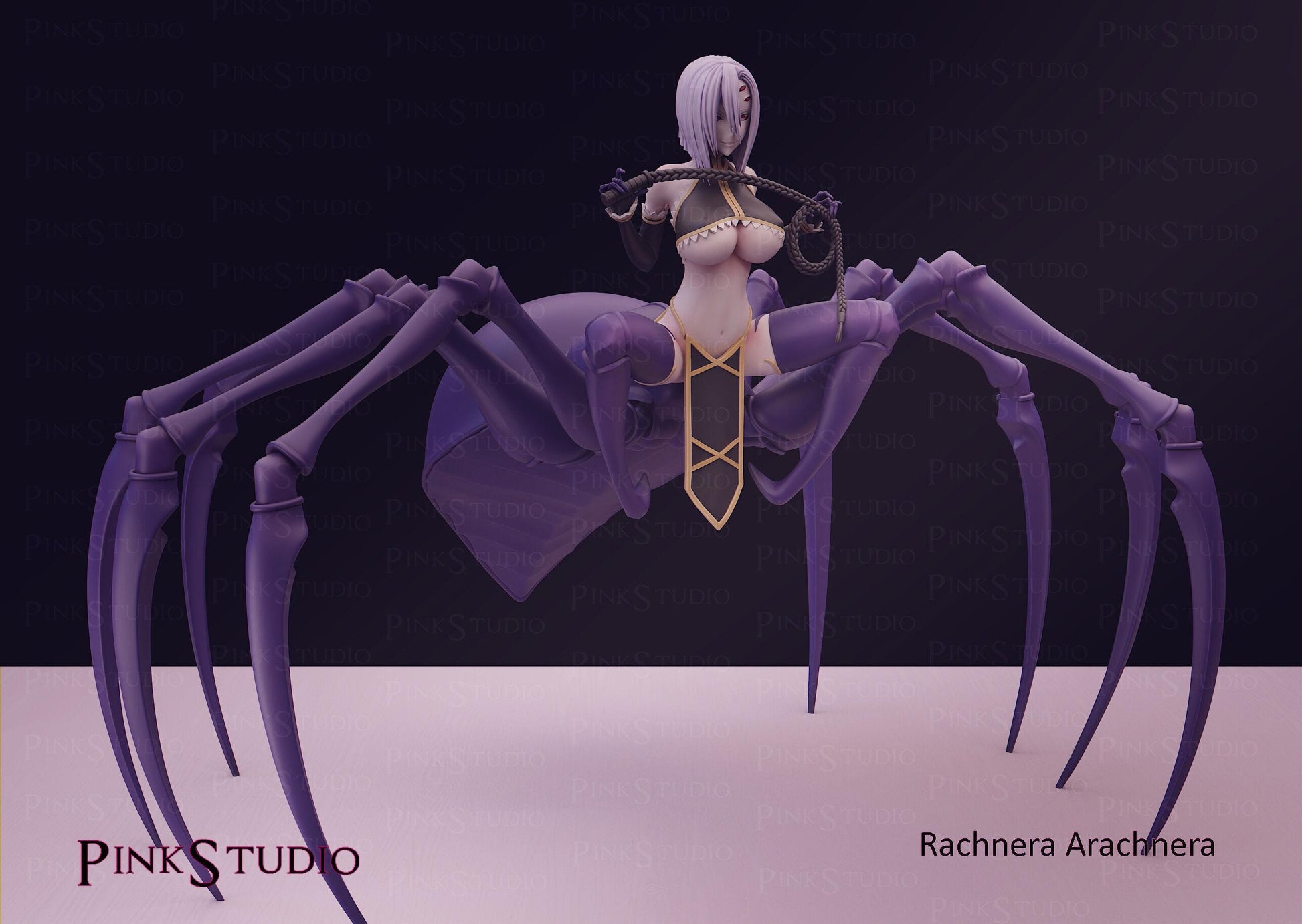 Monster Musume Inspired Fanart Spider Woman Resin Model Kit 22cm