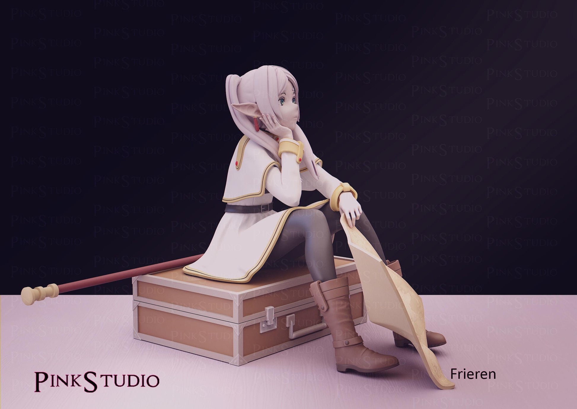 Sousou no Frieren Inspired Fanart Frieren Resin Model Kit 12cm