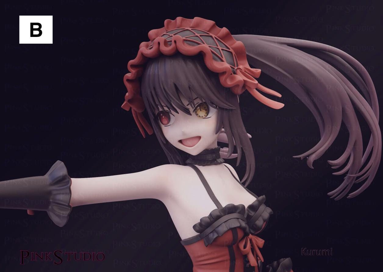 Kurumi Tokisaki Inspired Fanart Date A Live Resin Model Kit 19.5cm