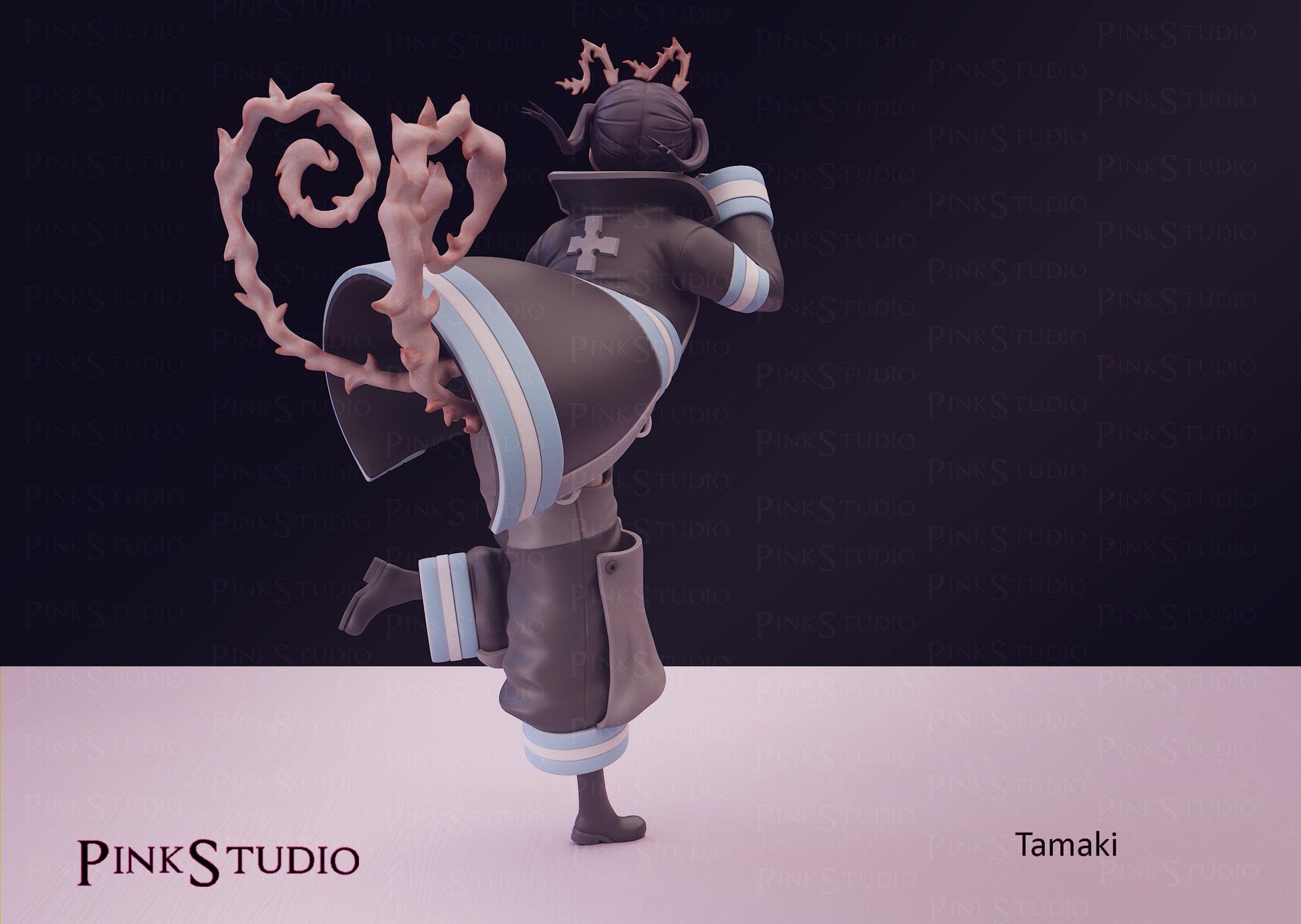 Fire Force Inspired Fanart Tamaki Resin Model Kit 19cm