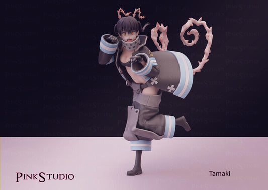Fire Force Inspired Fanart Tamaki Resin Model Kit 19cm