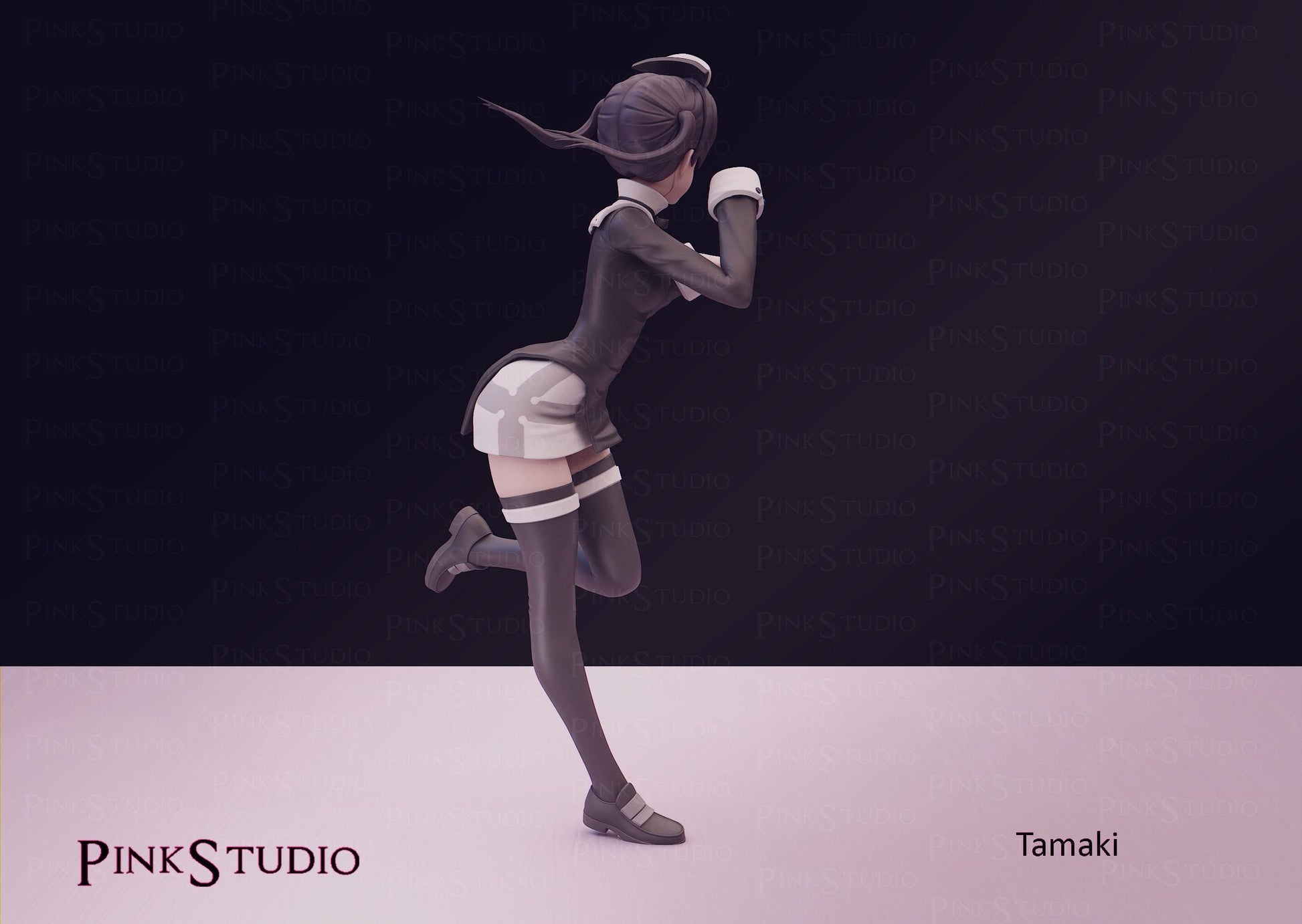 Fire Force Inspired Fanart Tamaki Resin Model Kit 19cm