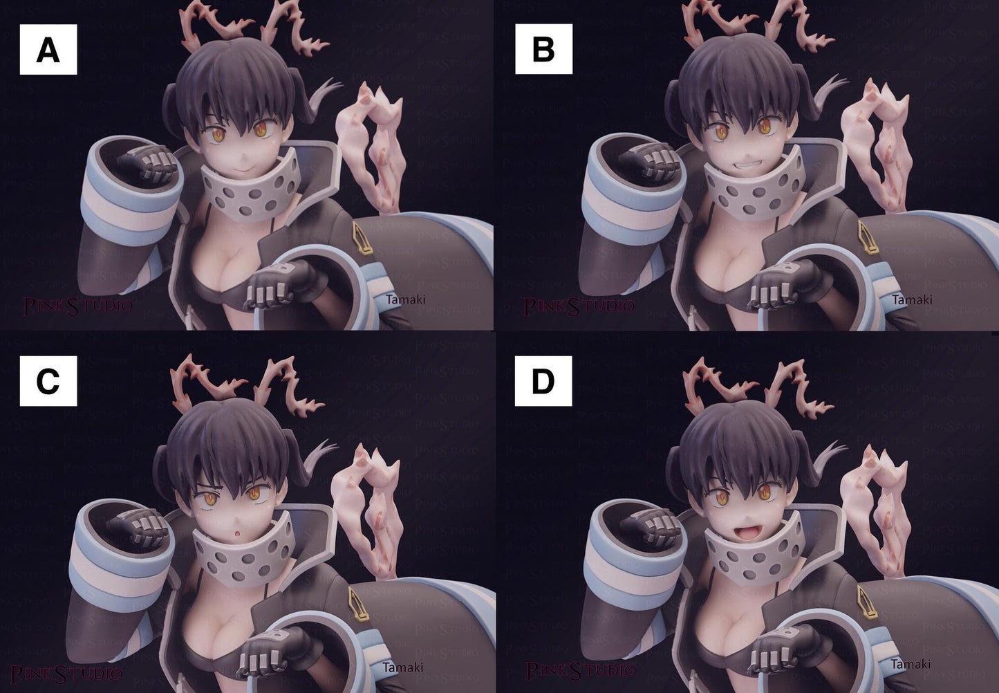 Fire Force Inspired Fanart Tamaki Resin Model Kit 19cm