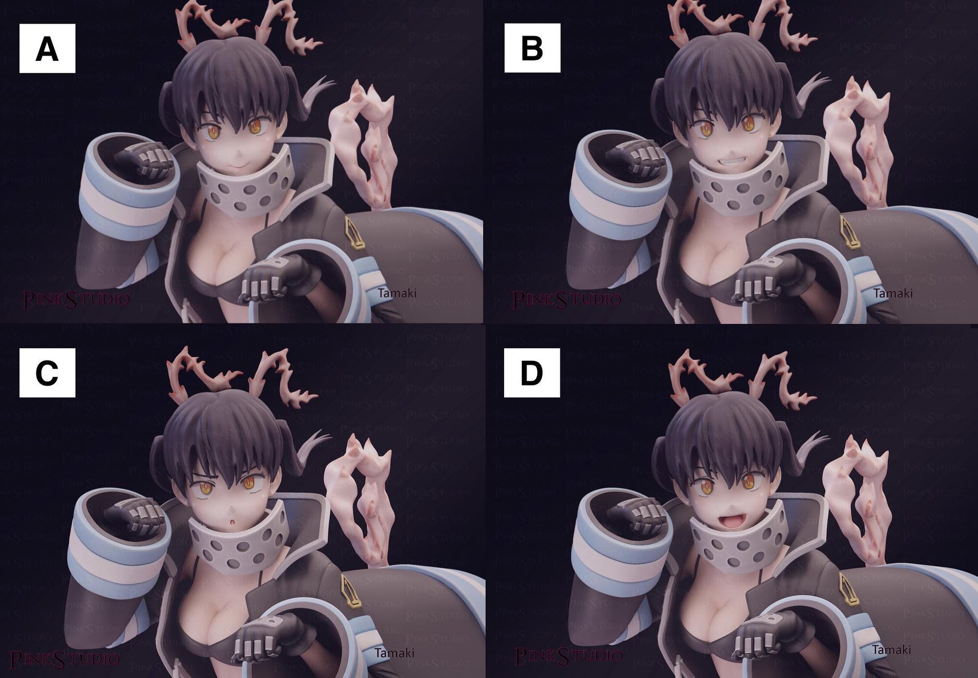 Fire Force Inspired Fanart Tamaki Resin Model Kit 19cm