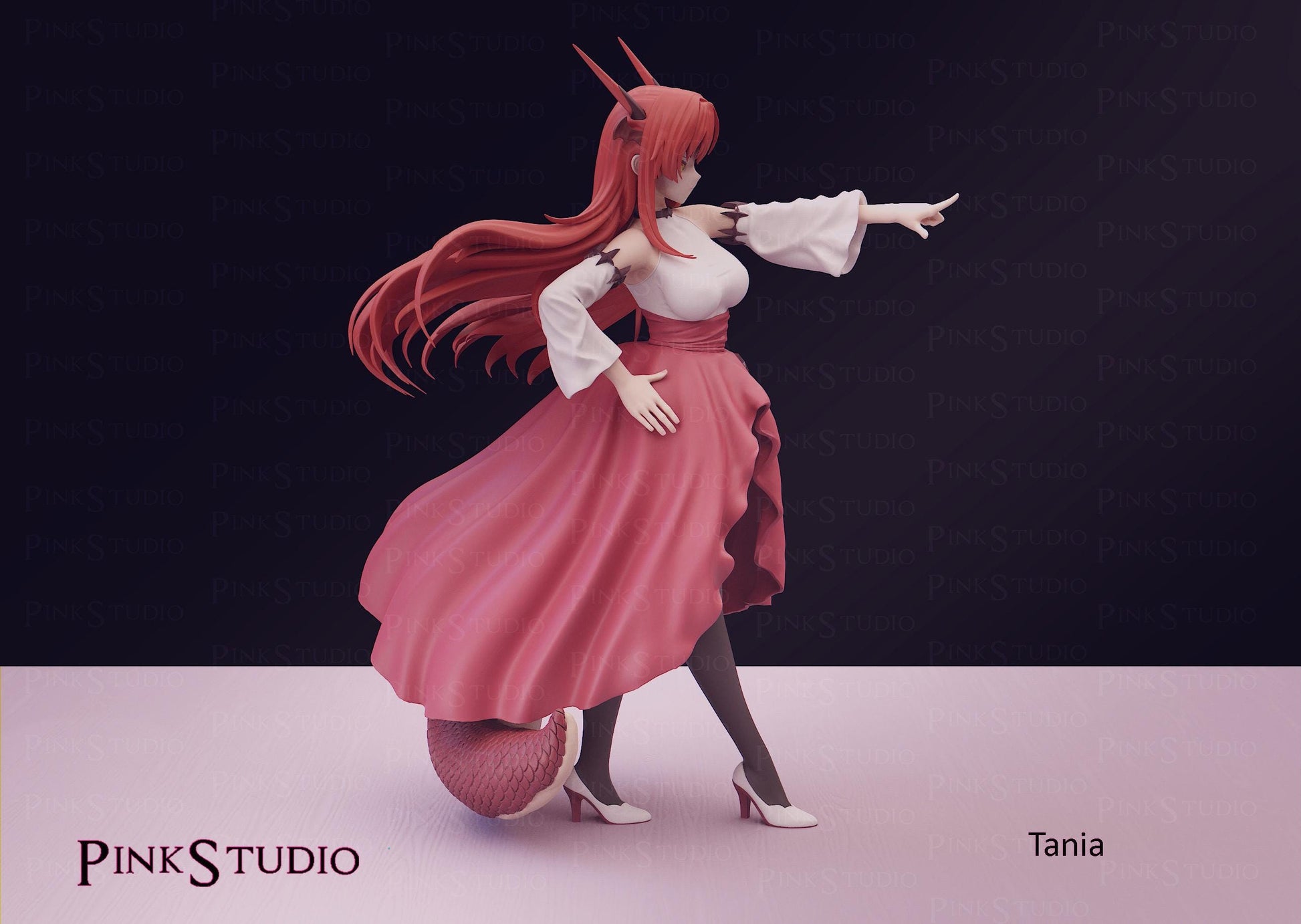 Beast Tamer Inspired Fanart Tania Resin Model Kit 19cm
