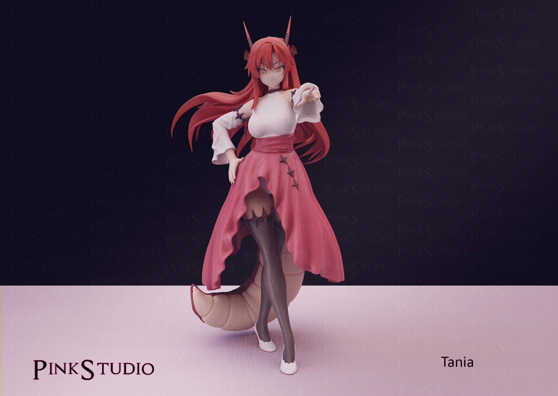 Beast Tamer Inspired Fanart Tania Resin Model Kit 19cm