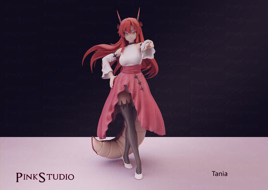 Beast Tamer Inspired Fanart Tania Resin Model Kit 19cm