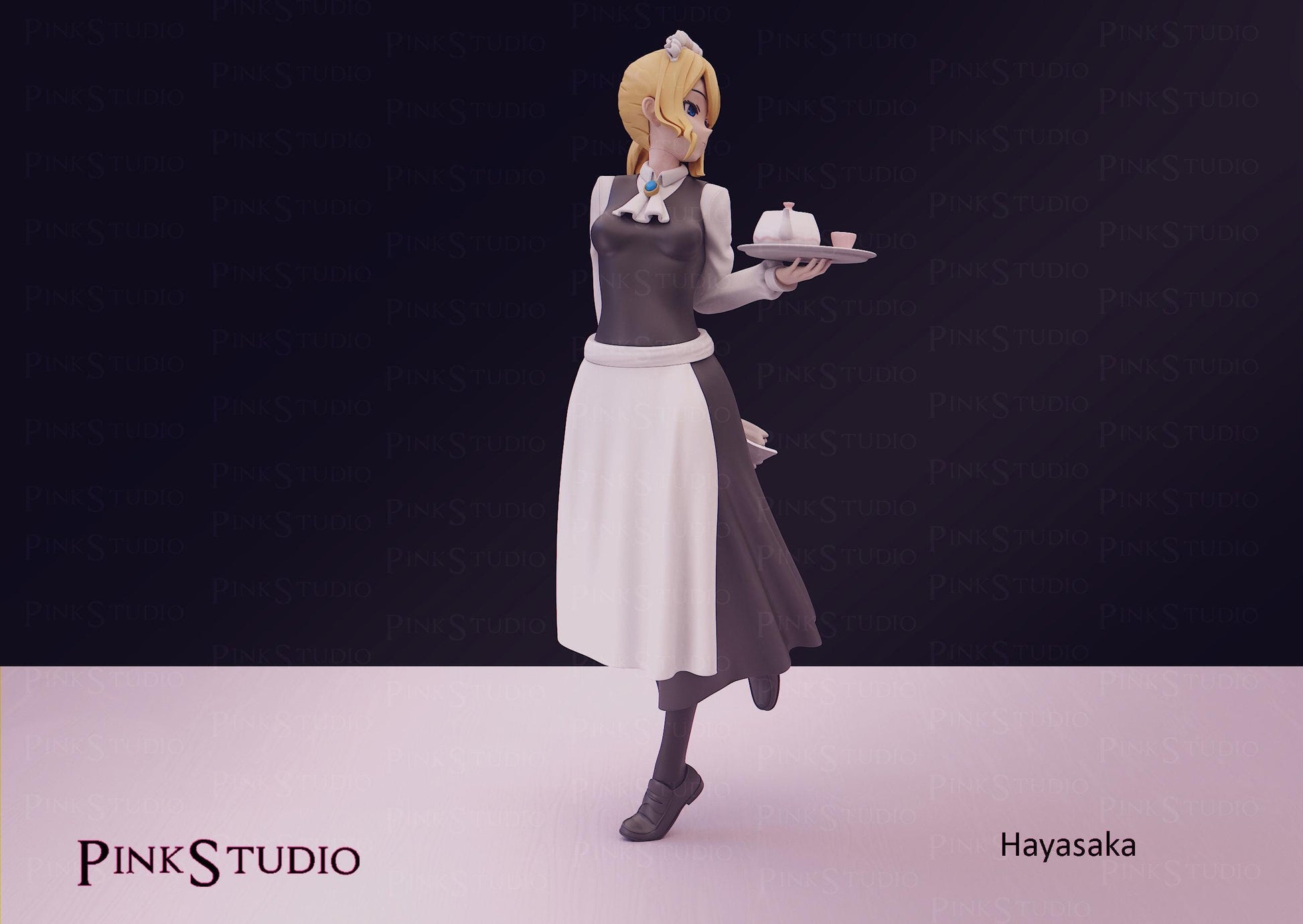 Love is War Inspired Fanart Hayasaka Resin Model Kit 19cm