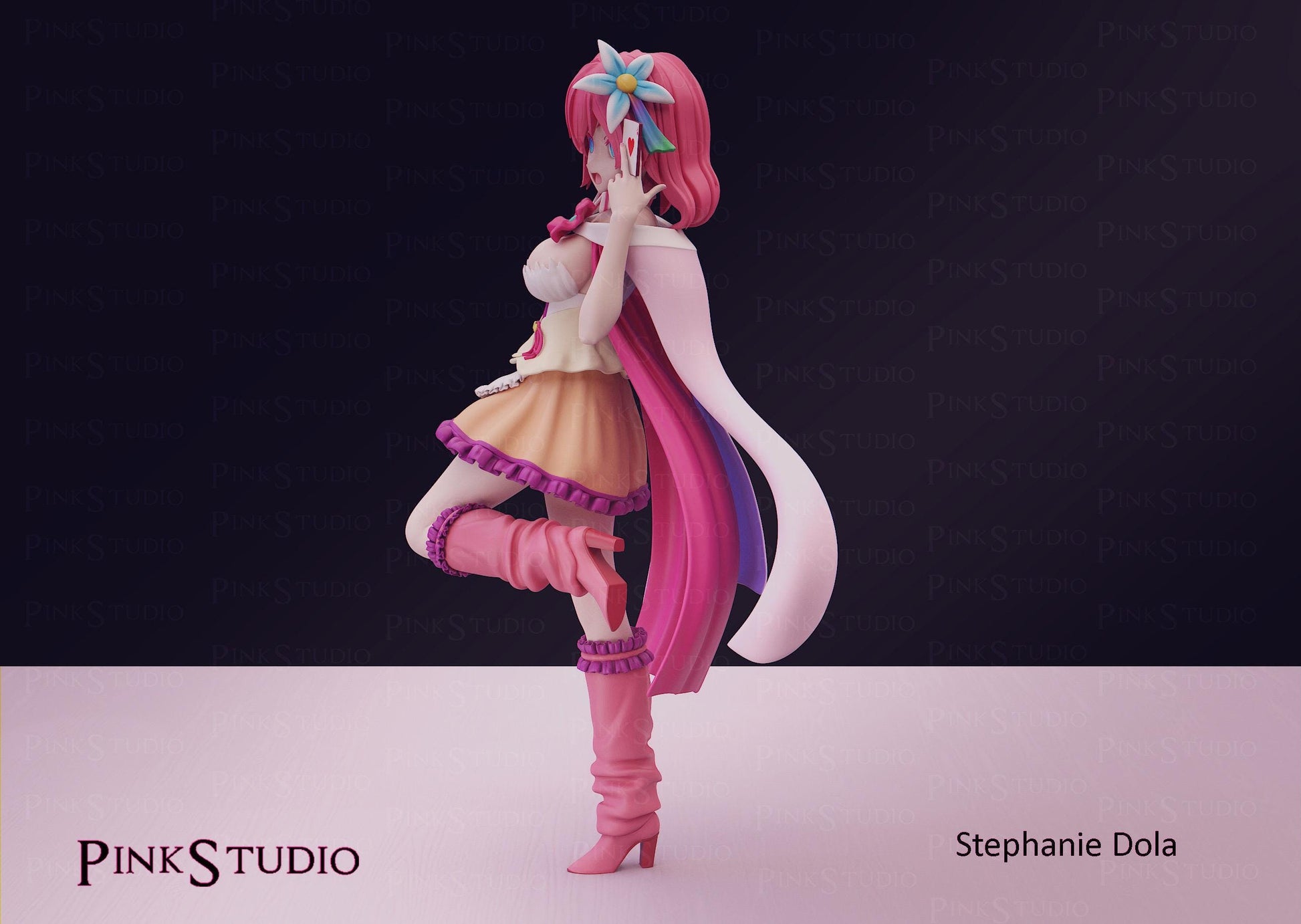 No Game No Life Inspired Fanart Stephanie Dola Resin Model Kit 18cm