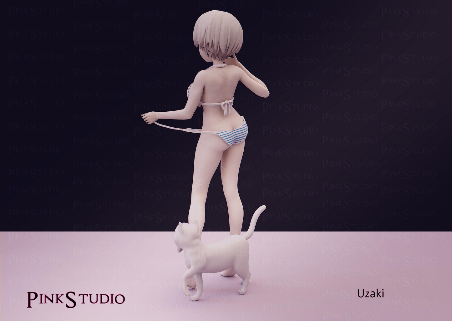 Uzaki-chan Wants to Hang Out Inspired Fanart - Hana Uzaki Resin Model Kit 18cm