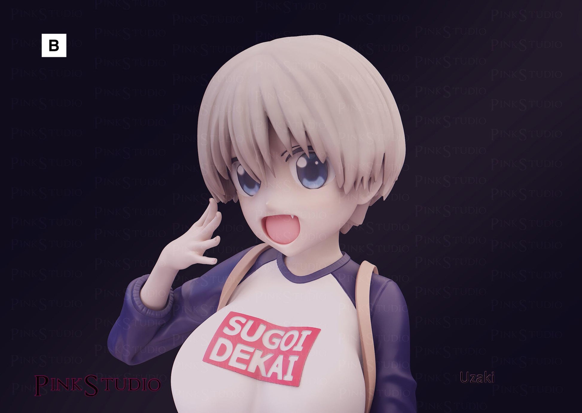 Uzaki-chan Wants to Hang Out Inspired Fanart - Hana Uzaki Resin Model Kit 18cm