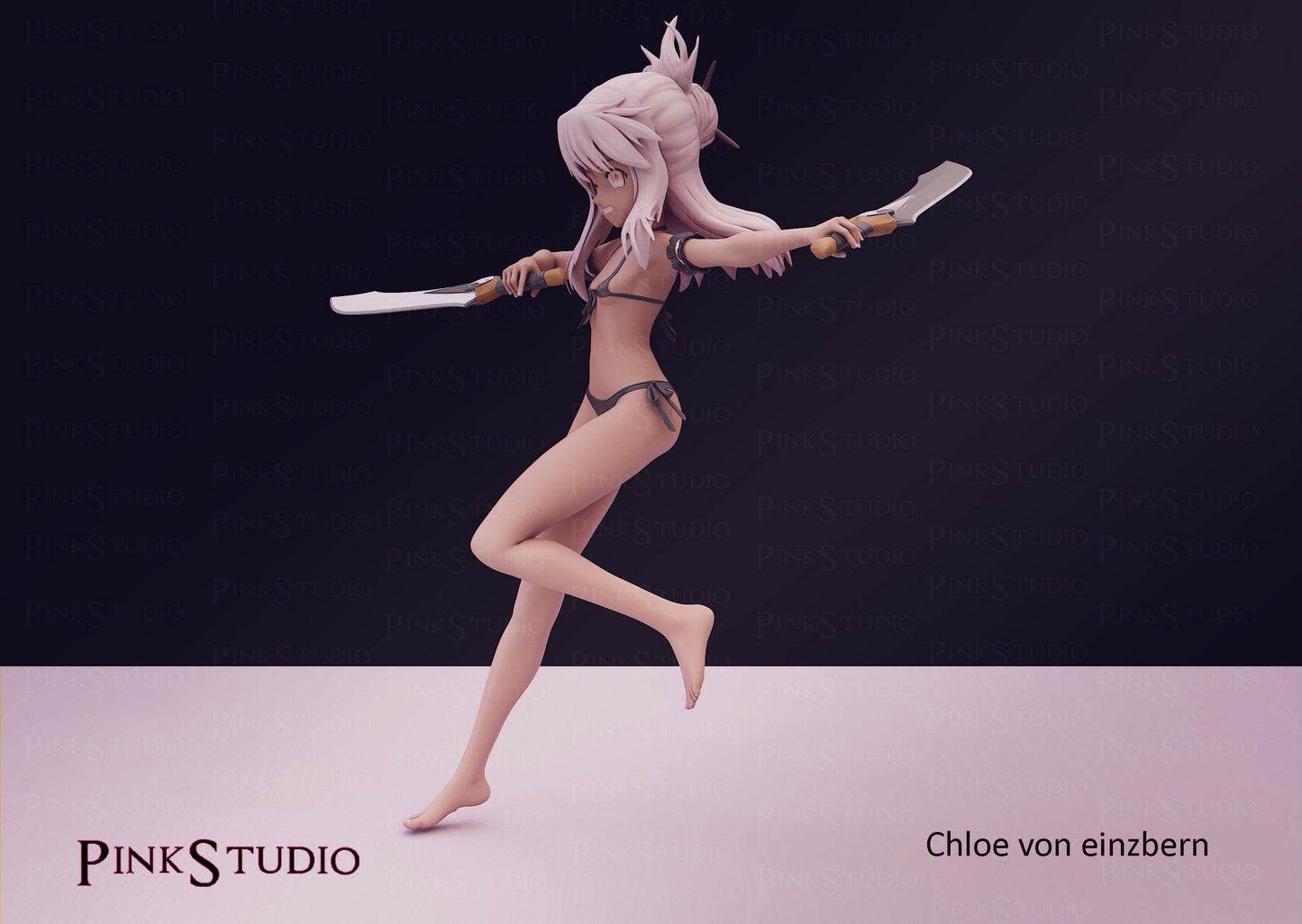 Fate Kaleid Liner Prisma Illya Inspired Fanart Chloe Von Einzbern 16.5cm