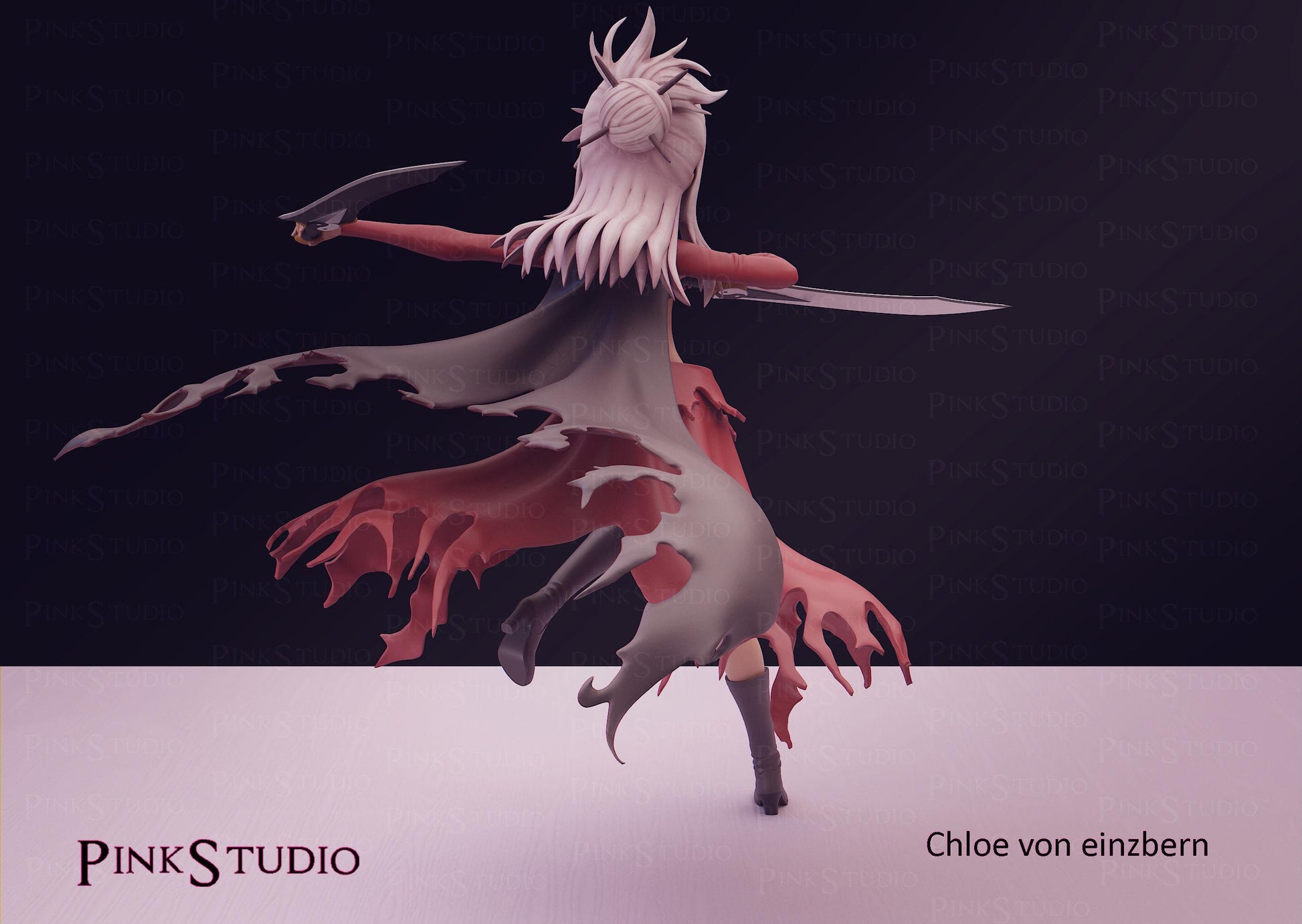 Fate Kaleid Liner Prisma Illya Inspired Fanart Chloe Von Einzbern 16.5cm