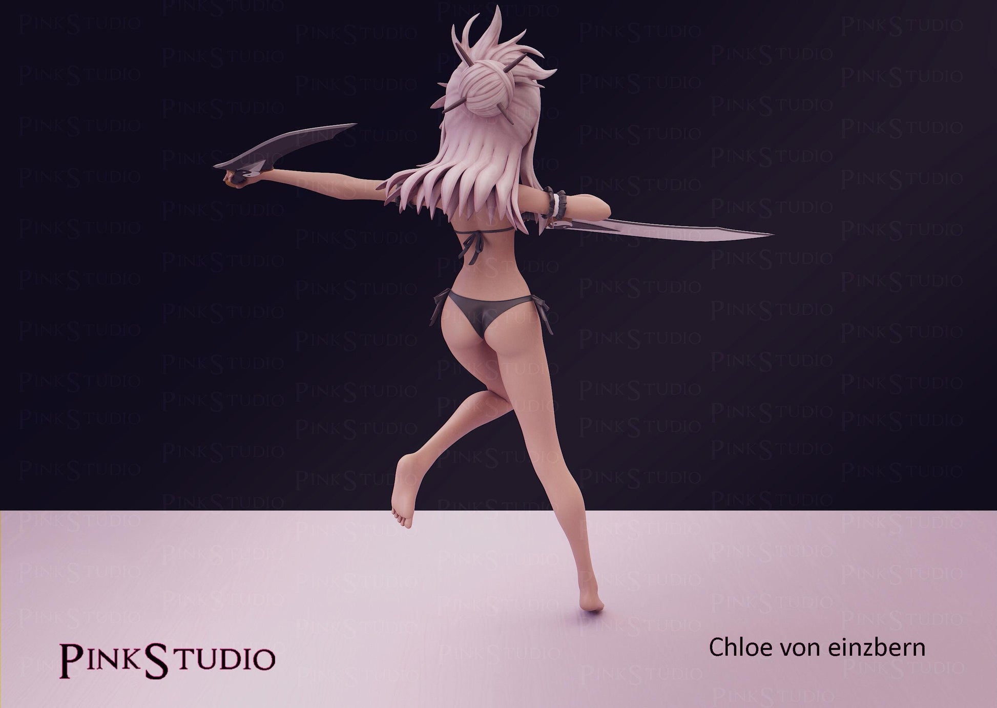 Fate Kaleid Liner Prisma Illya Inspired Fanart Chloe Von Einzbern 16.5cm