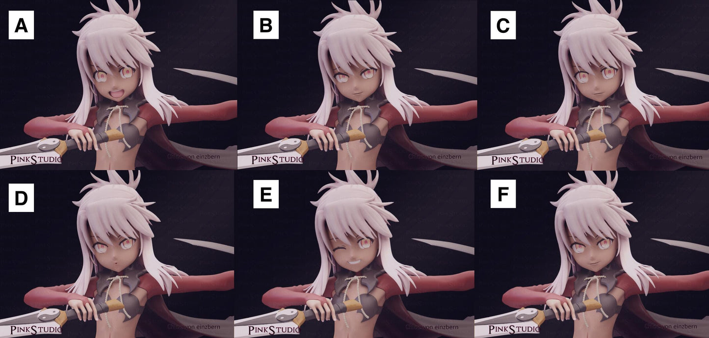 Fate Kaleid Liner Prisma Illya Inspired Fanart Chloe Von Einzbern 16.5cm
