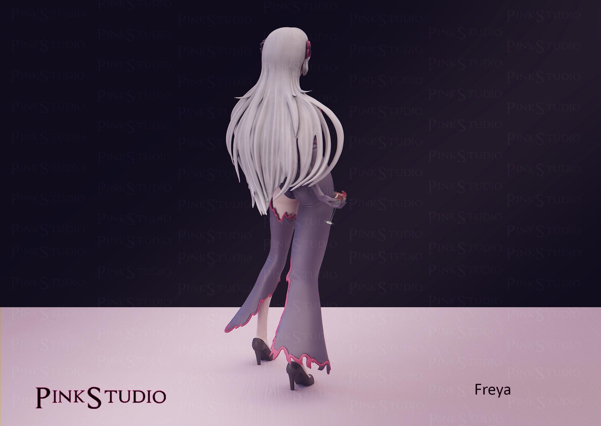 Danmachi Inspired Fanart Freya Resin Model Kit 19cm