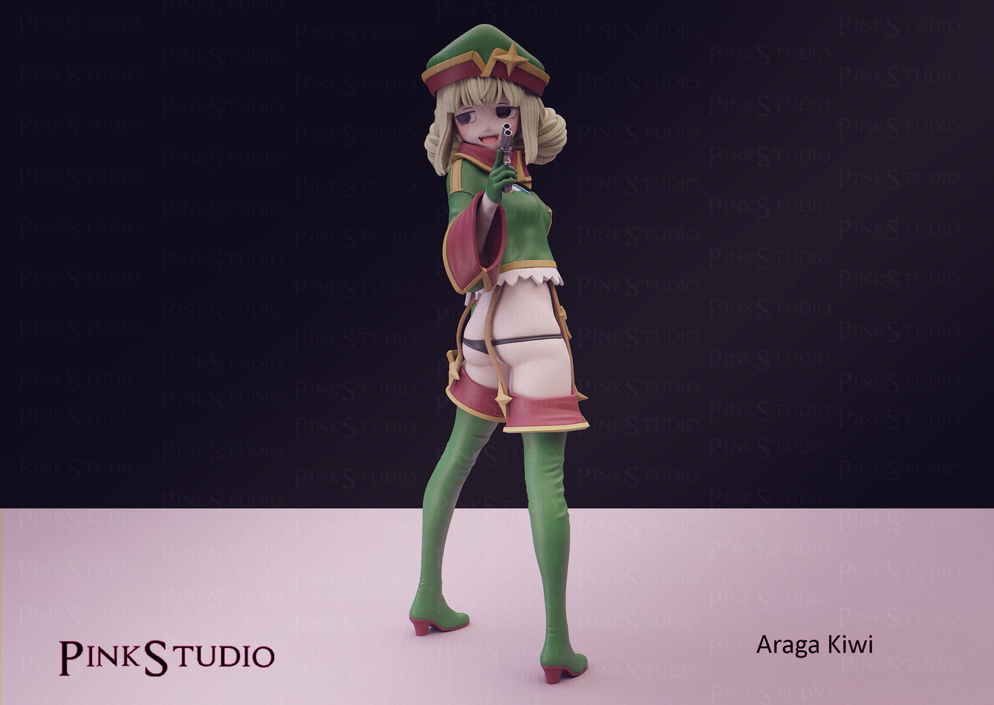 Gushing over Magical Girls Inspired Fanart Araga Kiwi Resin Model Kit 18cm