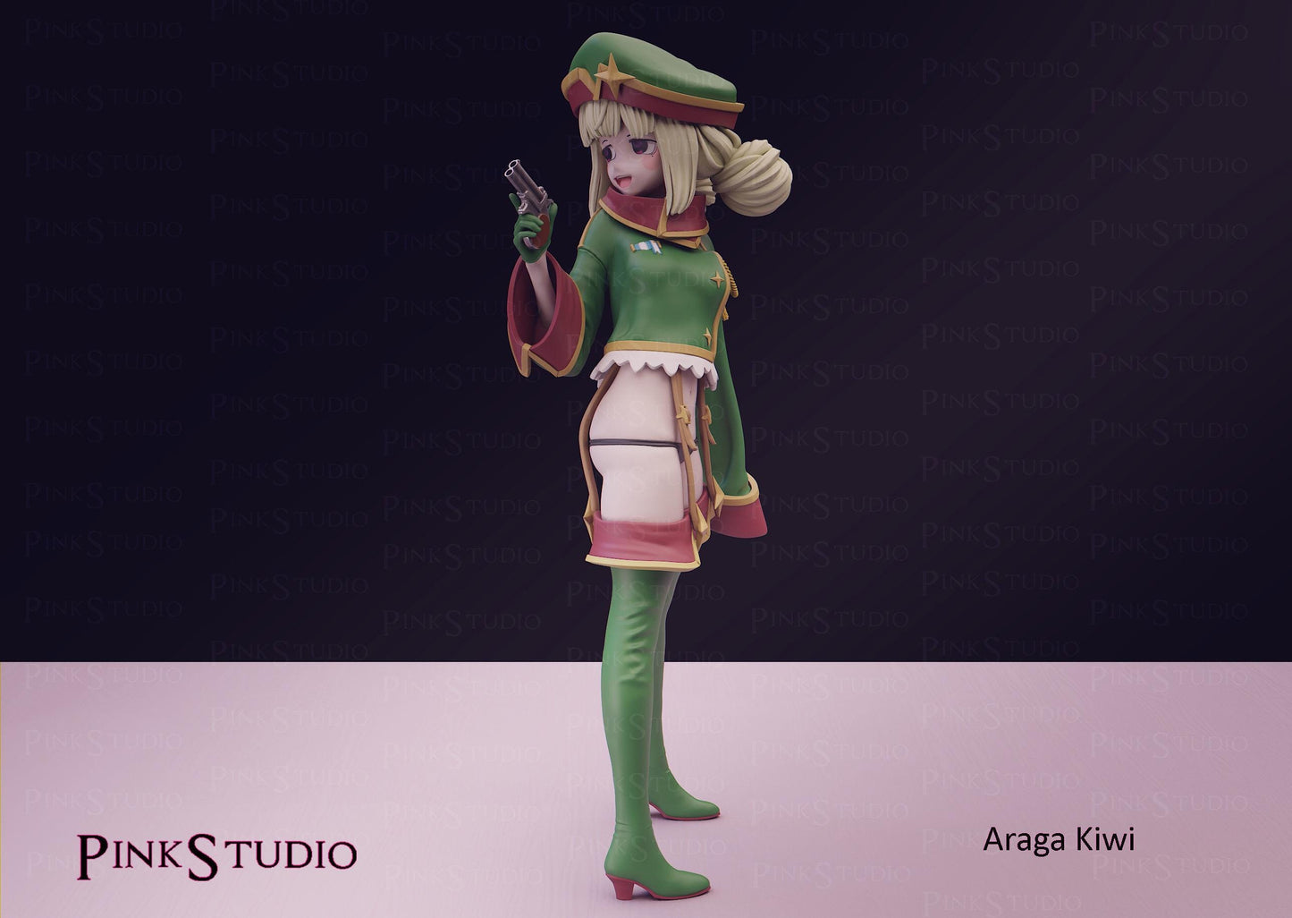 Gushing over Magical Girls Inspired Fanart Araga Kiwi Resin Model Kit 18cm