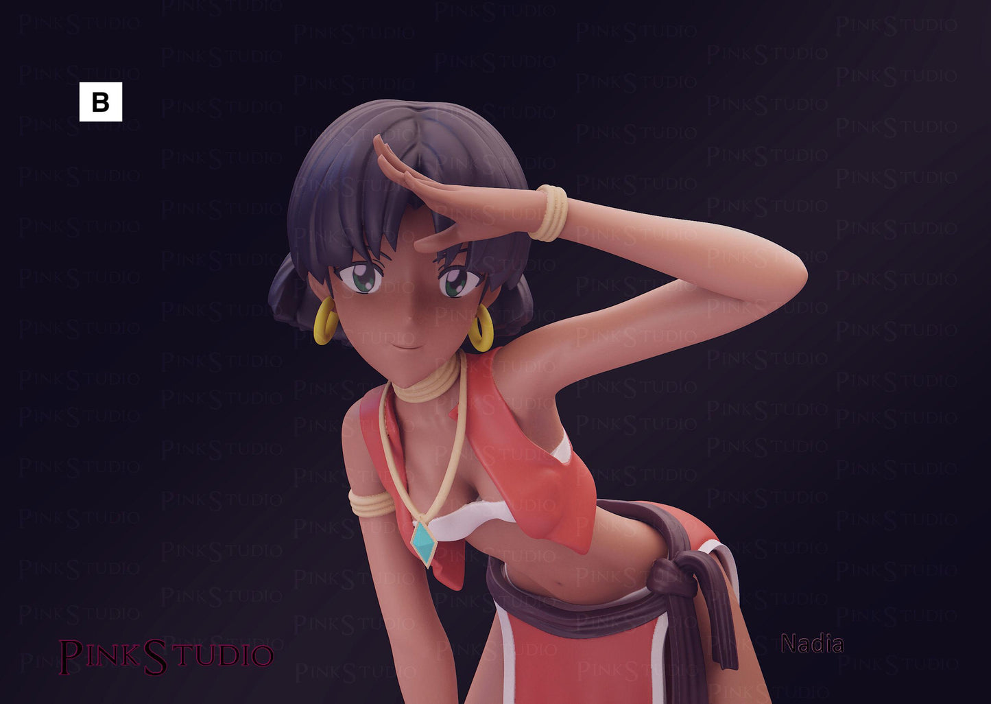The Secret of Blue Water Inspired Fanart Nadia Resin Model Kit 16cm
