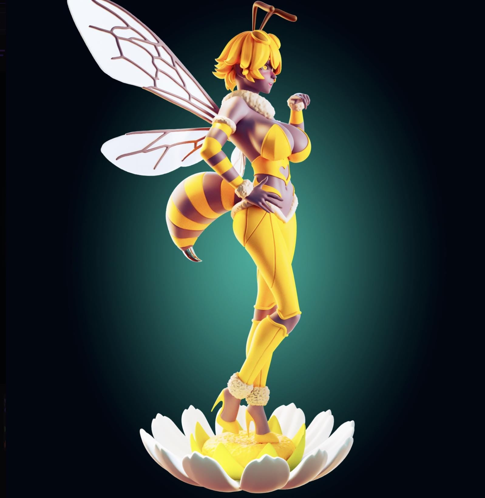 Bee Girl Waifu Resin Model Kit Designed by Officer Rhu