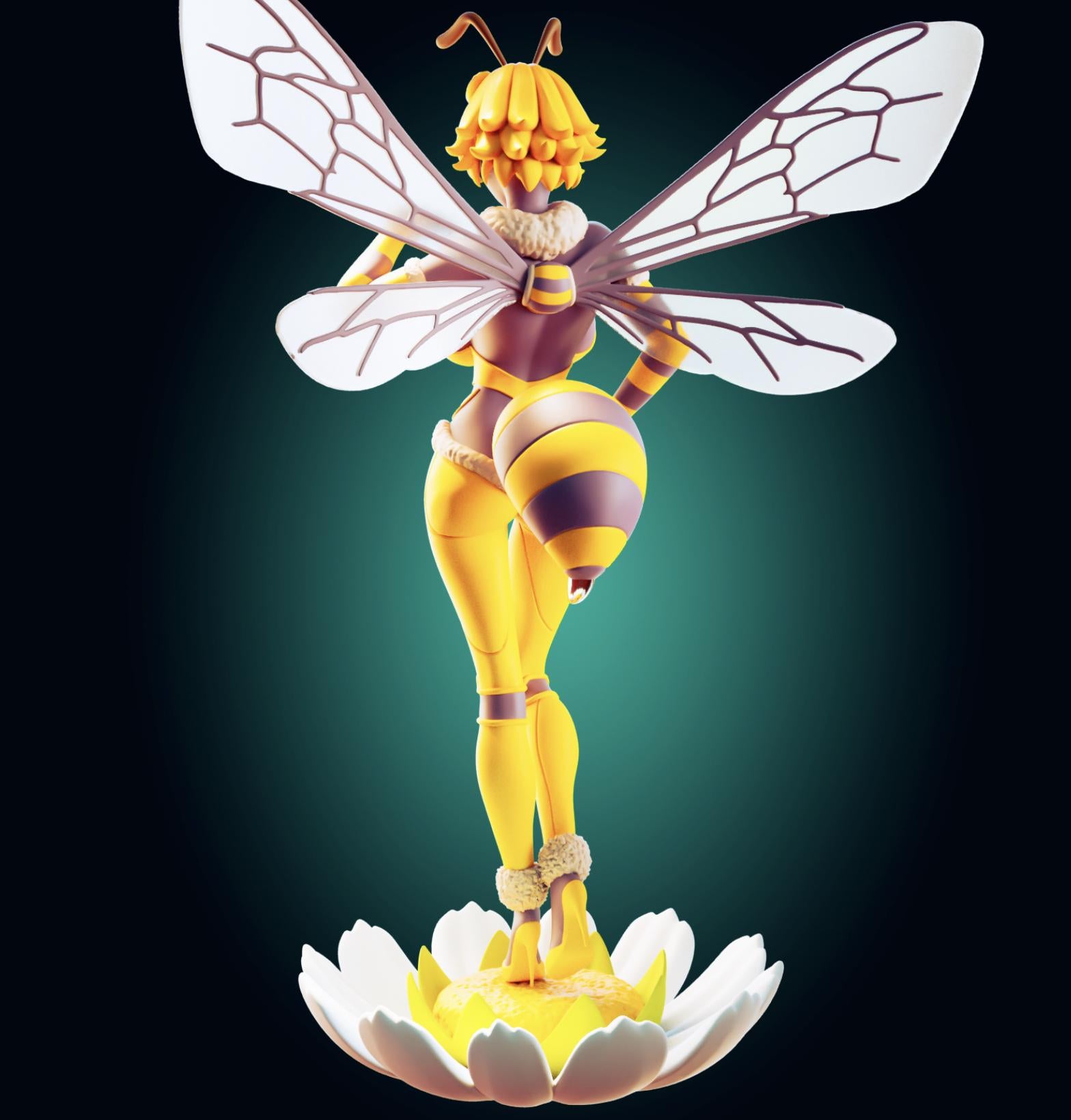 Bee Girl Waifu Resin Model Kit Designed by Officer Rhu