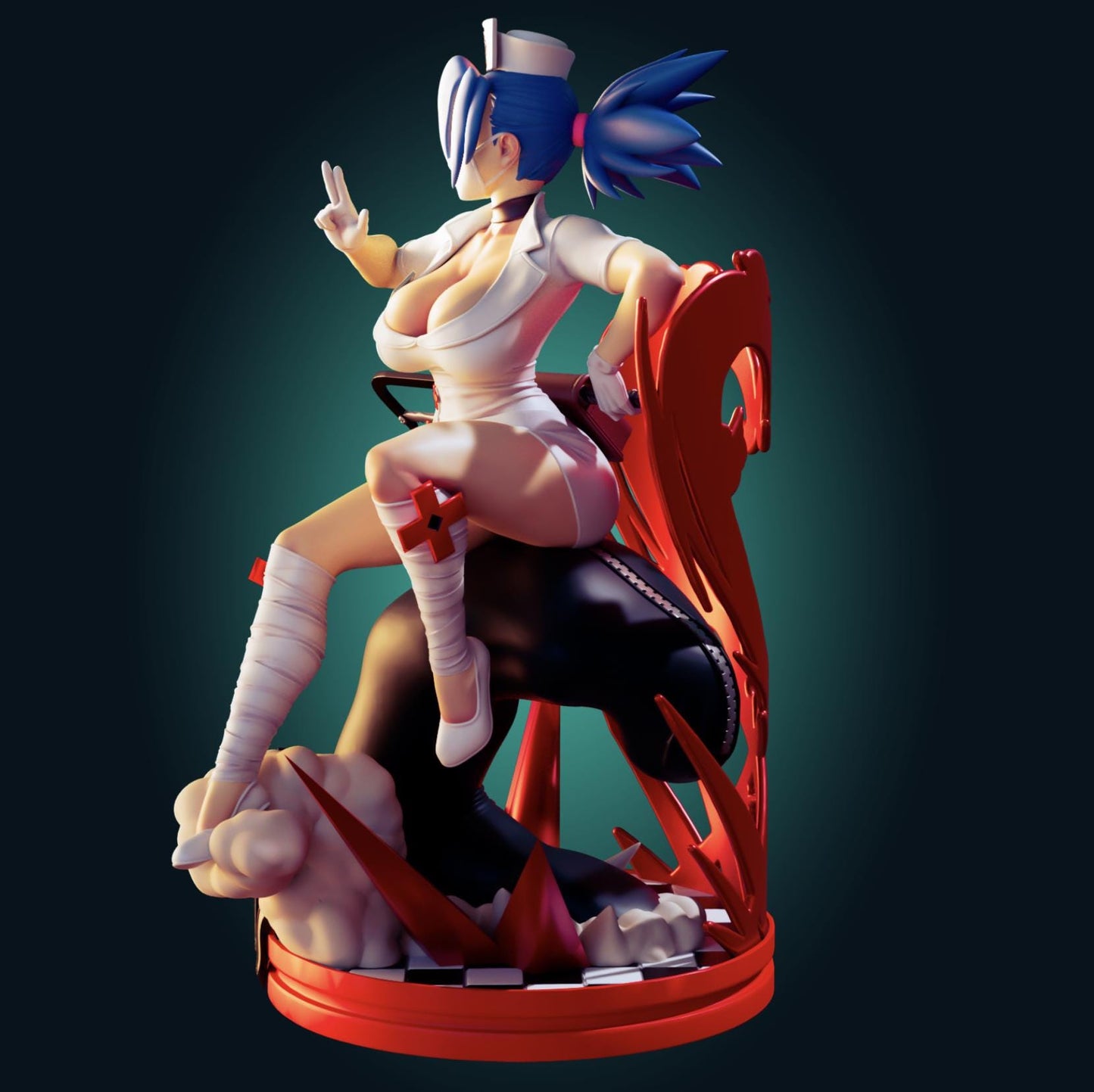 Skullgirls Inspired Fanart - Valentine Resin Model Kit Designed by Officer Rhu