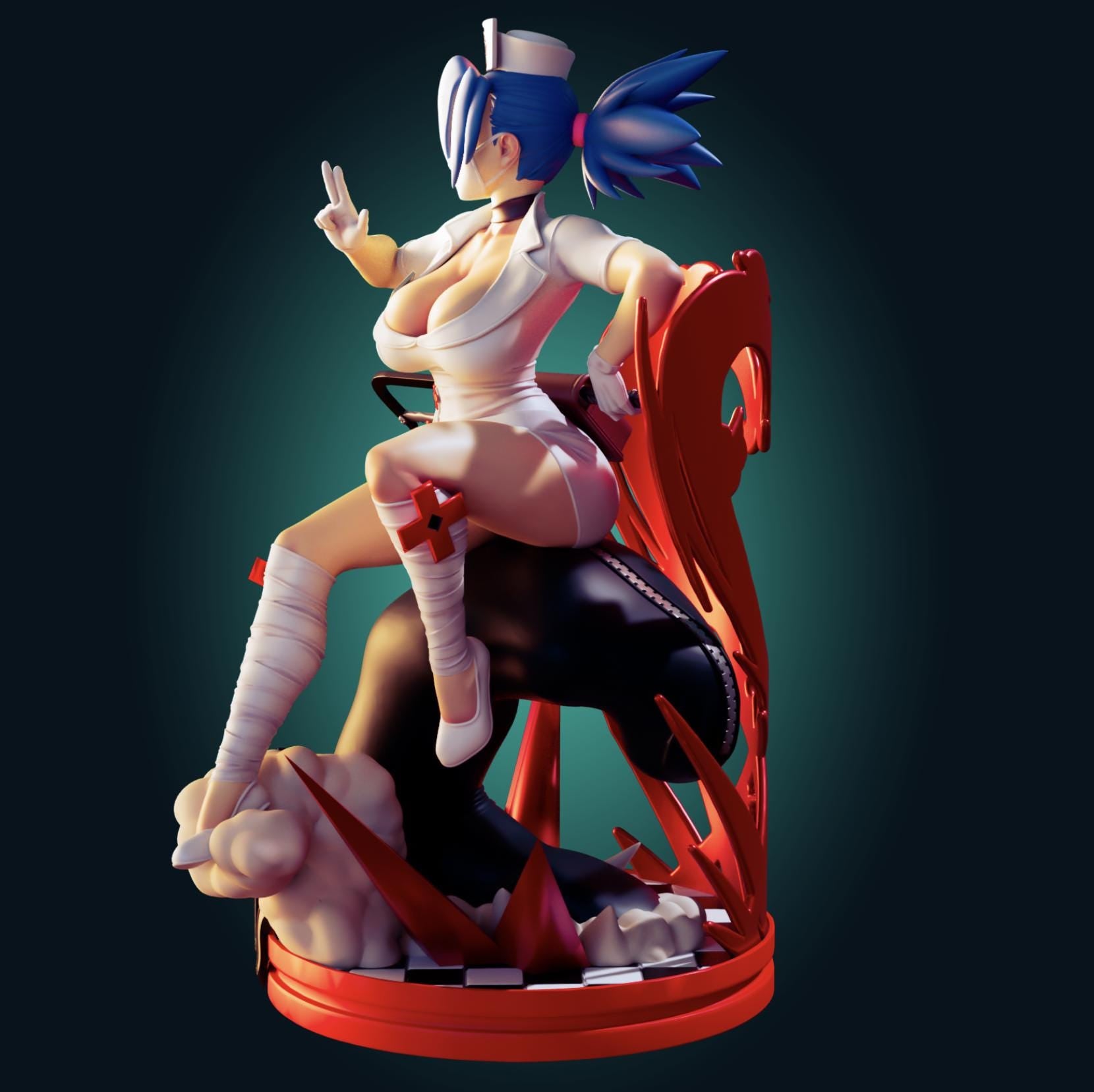 Skullgirls Inspired Fanart - Valentine Resin Model Kit Designed by Officer Rhu