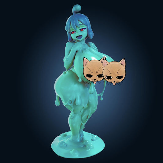 Slime Girl Thick Waifu Resin Model Kit Designed by Officer Rhu
