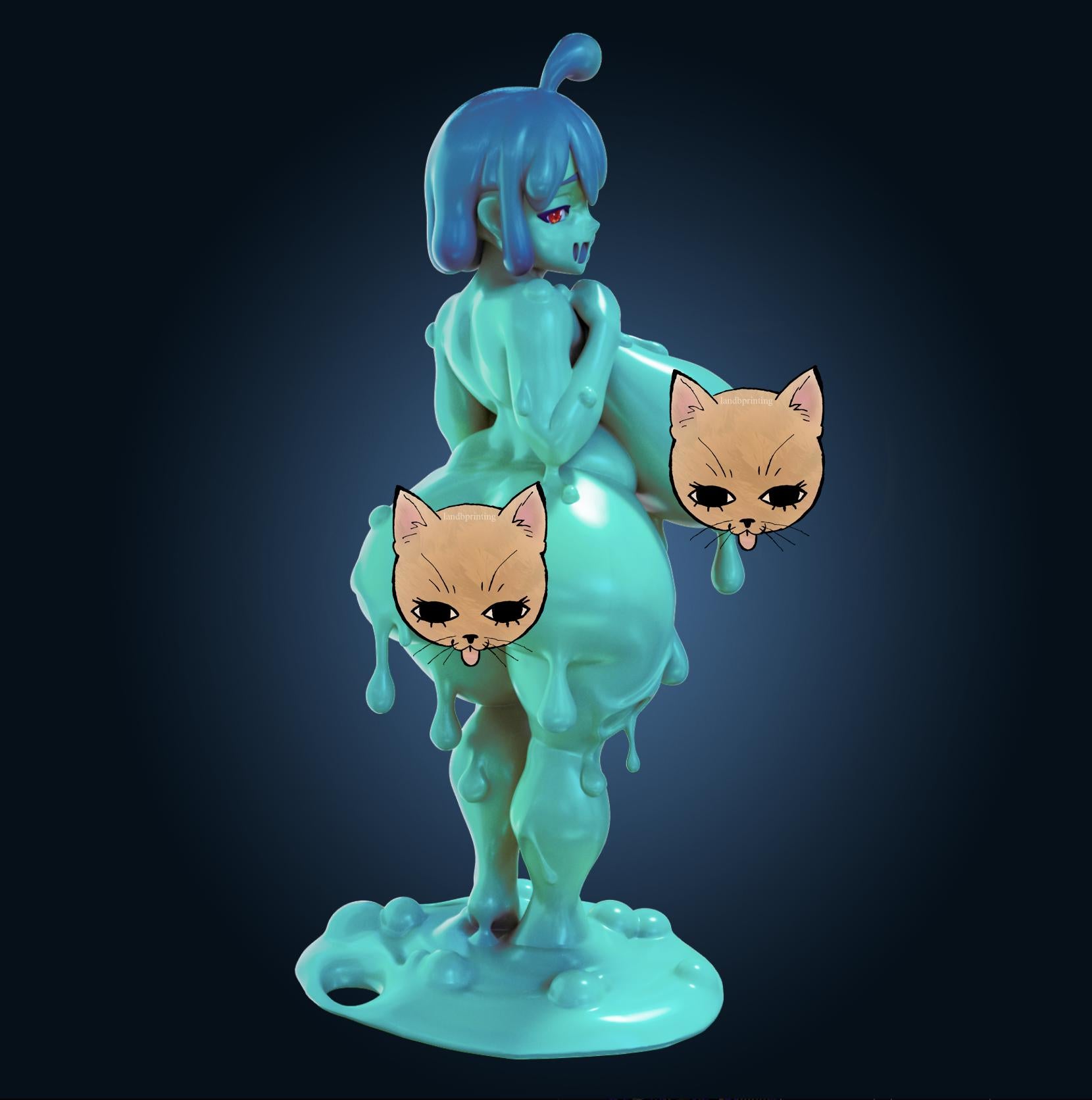 Slime Girl Thick Waifu Resin Model Kit Designed by Officer Rhu