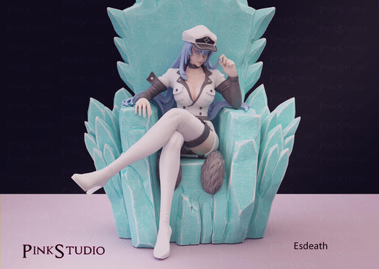 Esdeath Inspired Fanart Akame Ga Kill Resin Model Kit