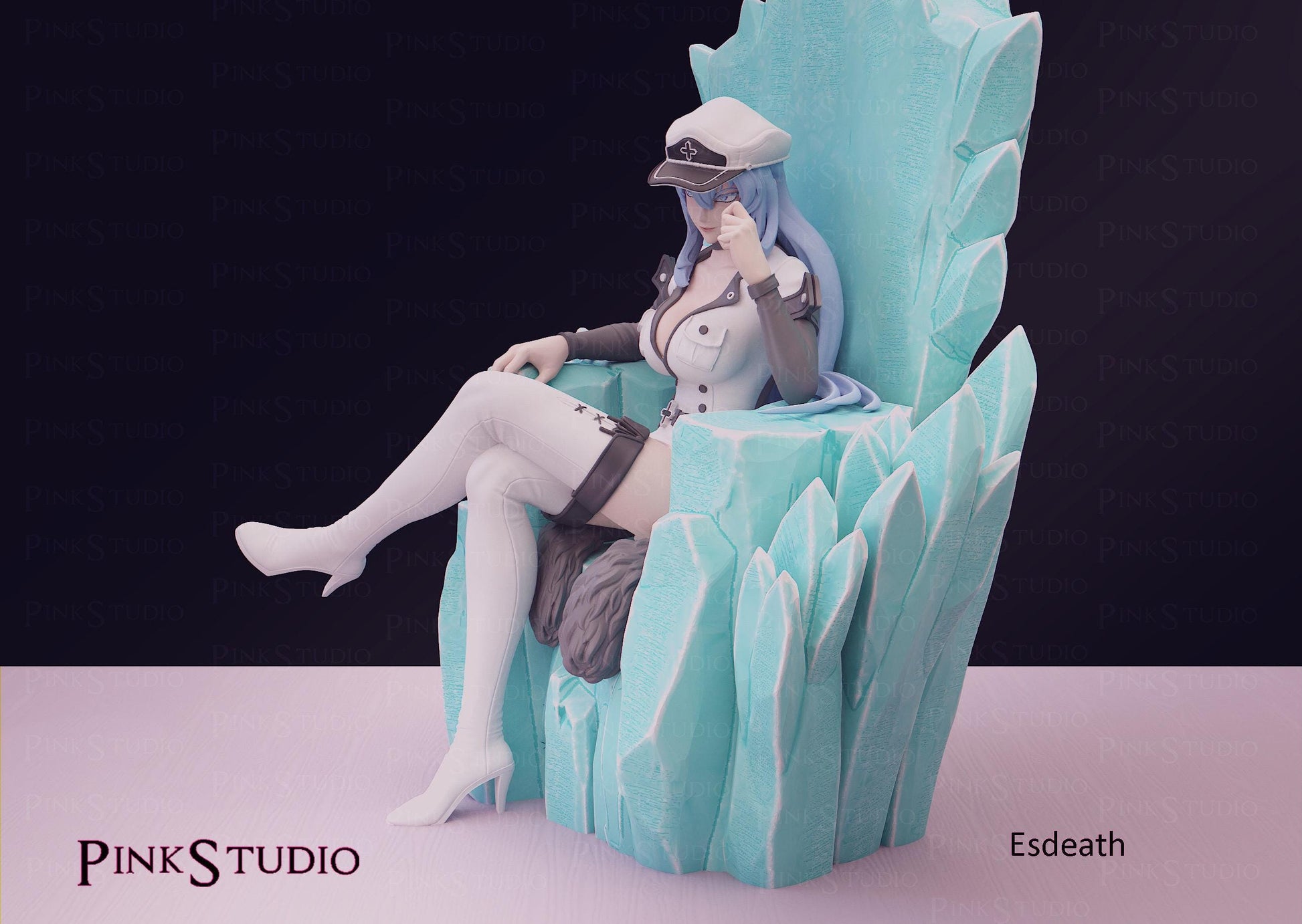 Esdeath Inspired Fanart Akame Ga Kill Resin Model Kit