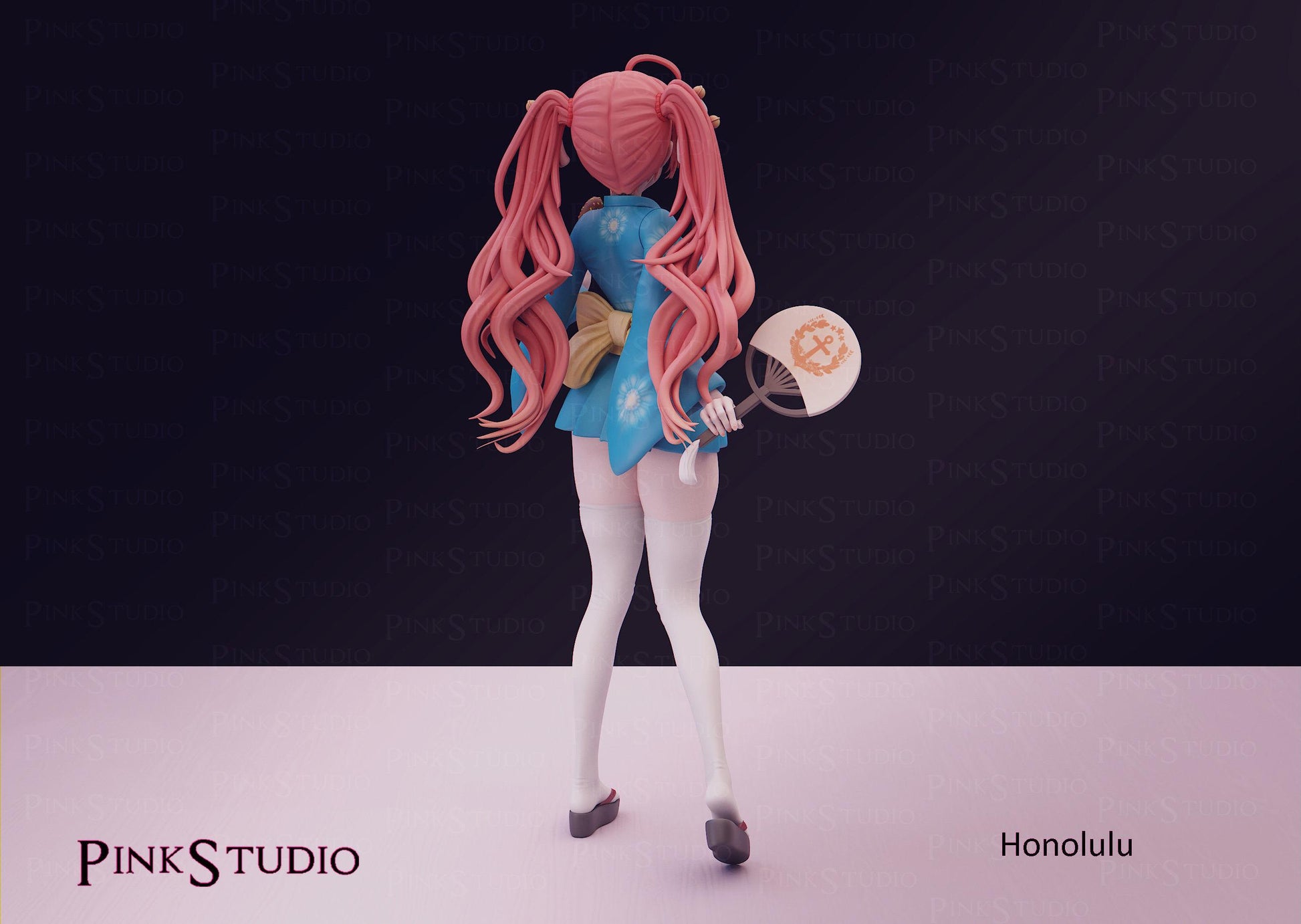 Azur Lane Inspired Fanart Honolulu Resin Model Kit 20cm