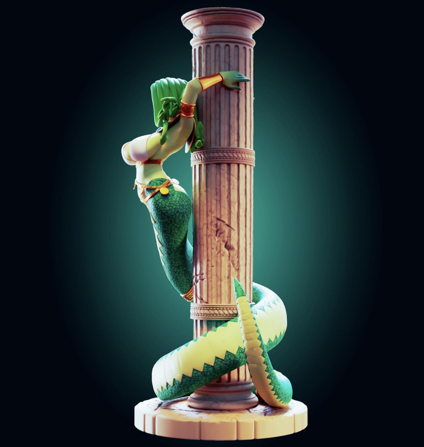 Medusa Snake Girl Resin Model Kit Designed by Officer Rhu