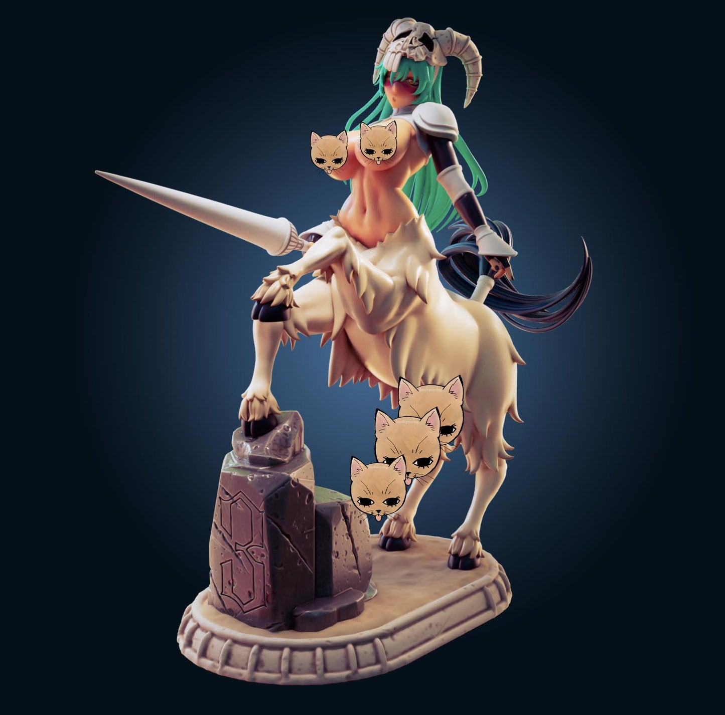 Nelliel Bleach Inspired Fanart Resin Model Kit Designed by Officer Rhu