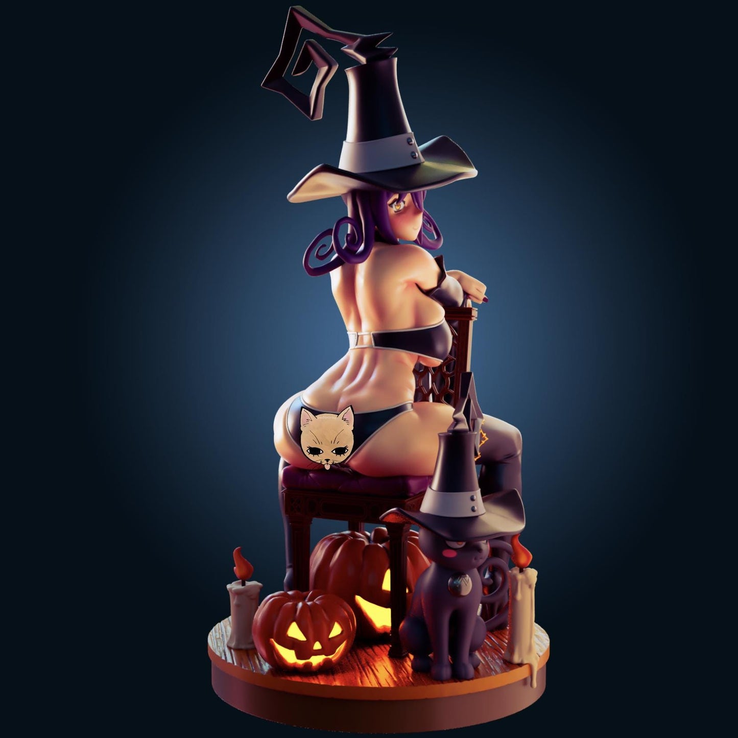 Soul Eater Inspired Fanart Blair Witch Resin Model Kit Designed by Officer Rhu