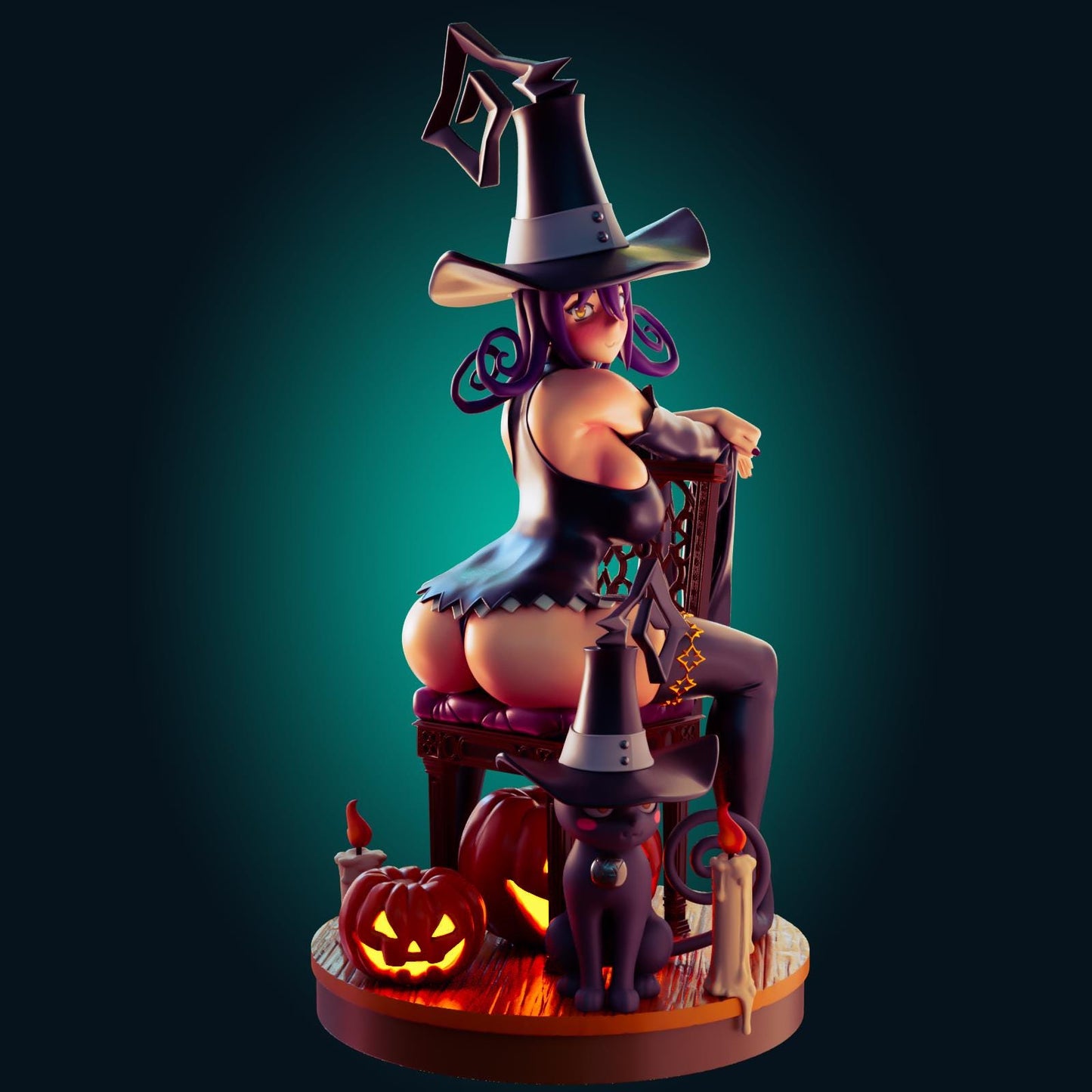 Soul Eater Inspired Fanart Blair Witch Resin Model Kit Designed by Officer Rhu