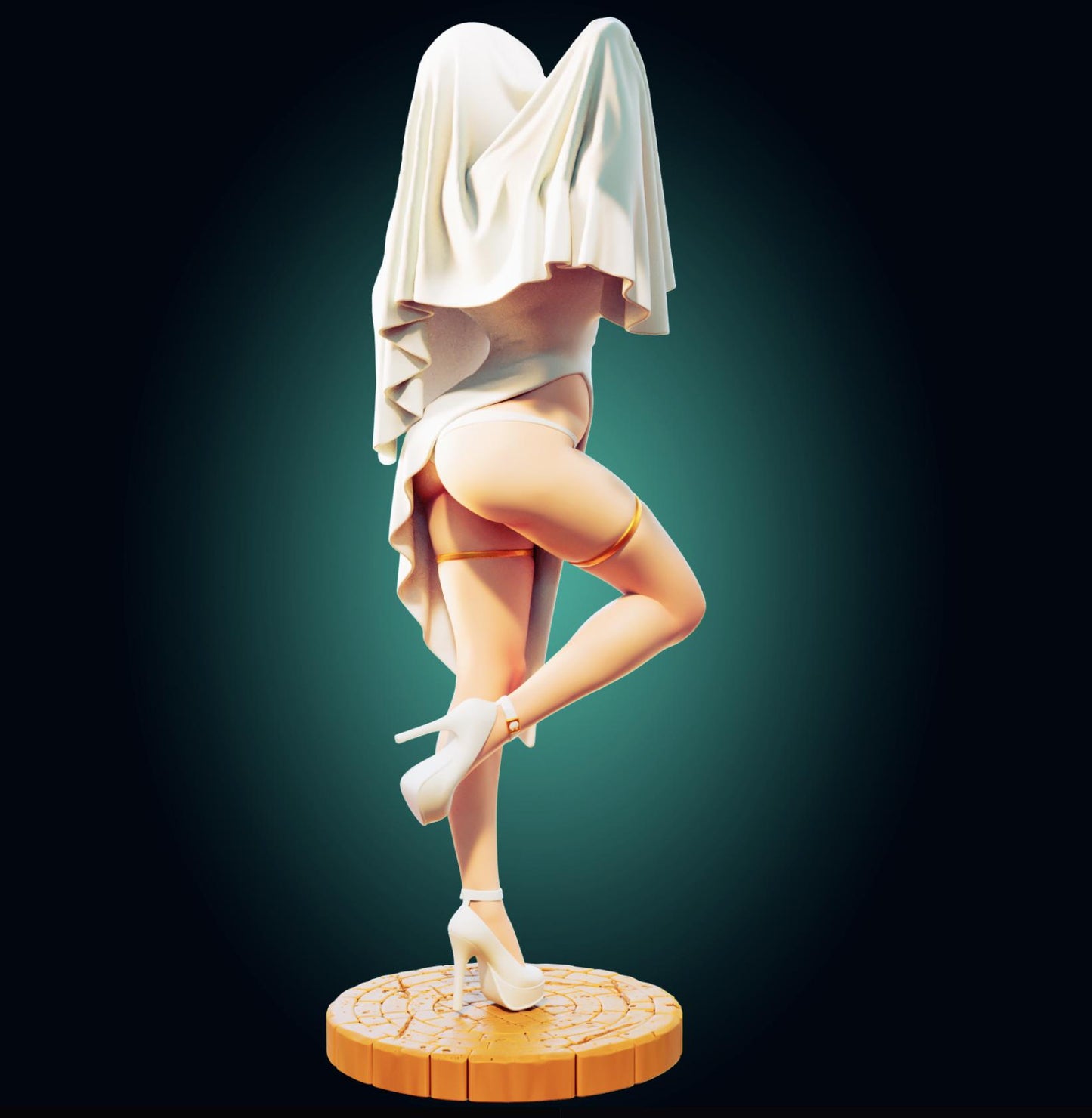 Ghost Girl Waifu Resin Model Kit Designed by Officer Rhu