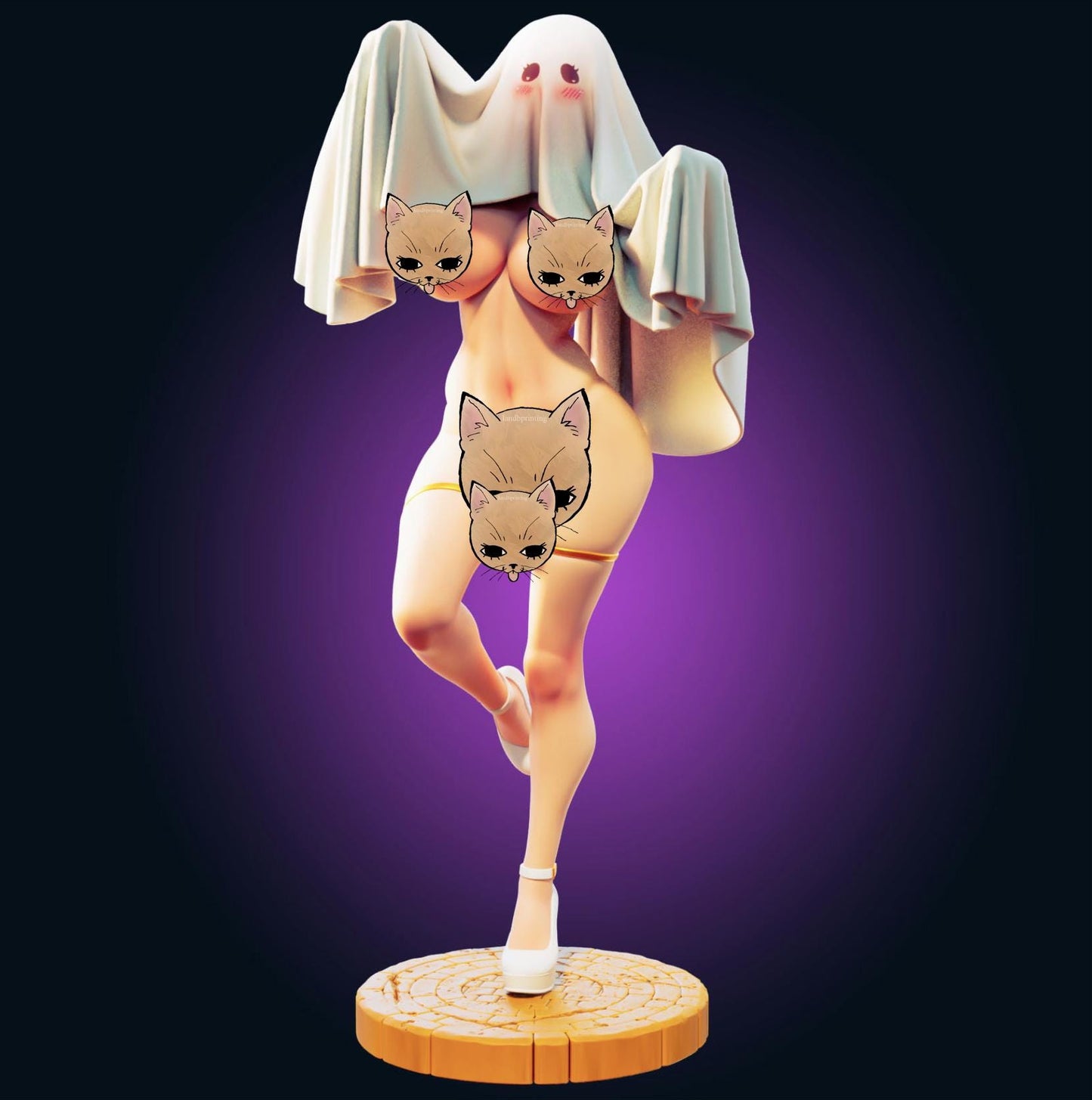 Ghost Girl Waifu Resin Model Kit Designed by Officer Rhu