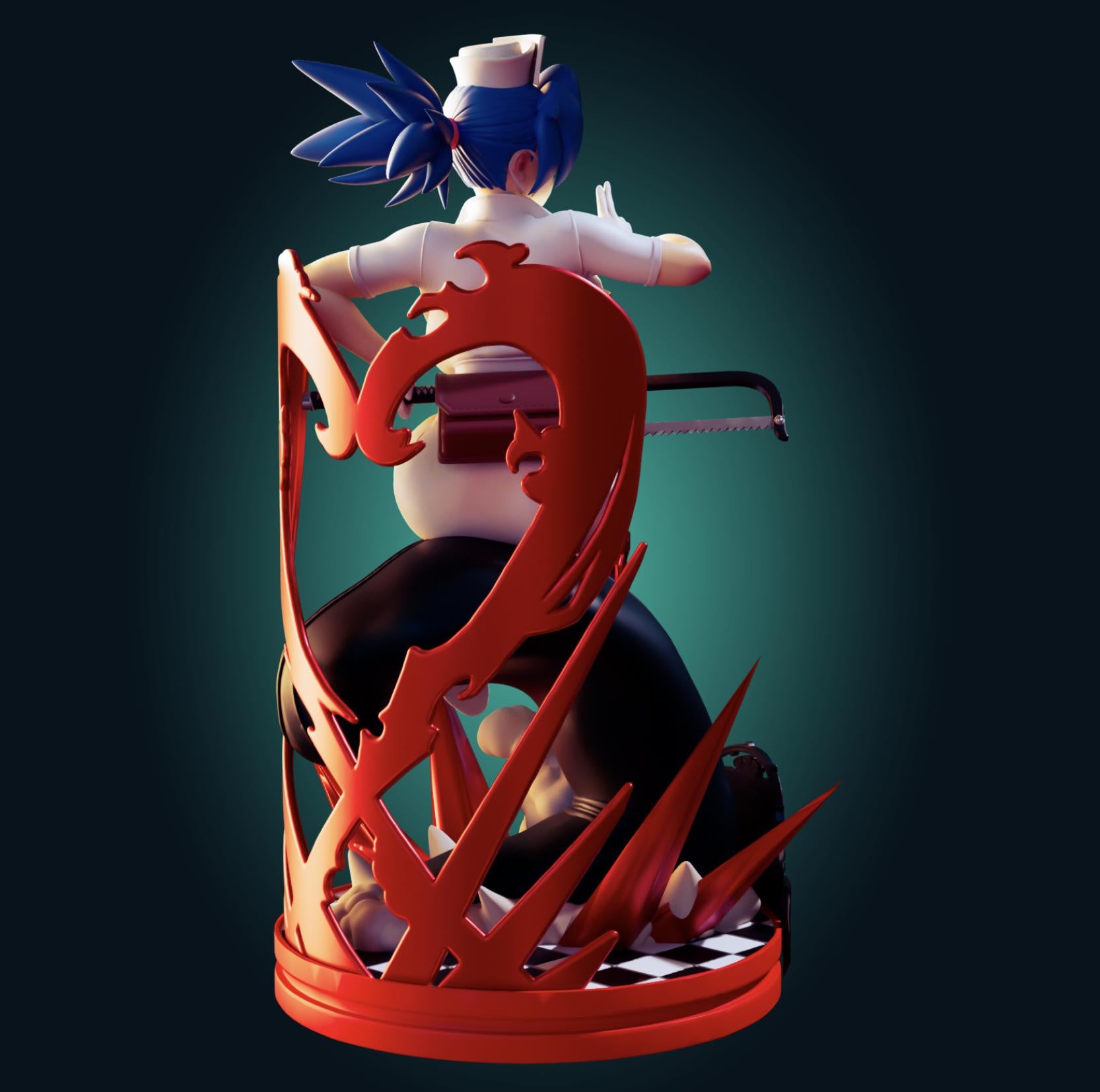 Skullgirls Inspired Fanart - Valentine Resin Model Kit Designed by Officer Rhu
