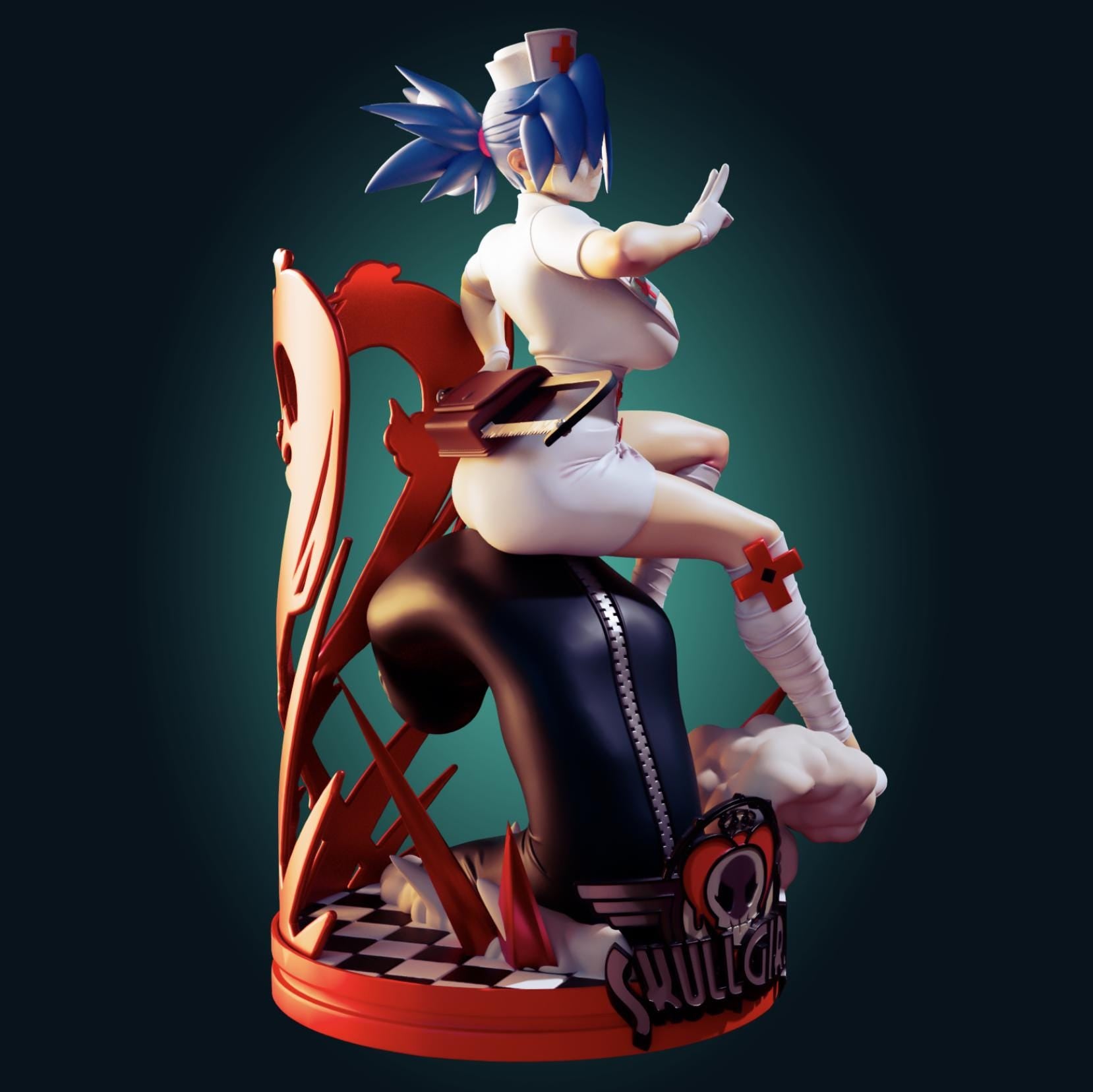 Skullgirls Inspired Fanart - Valentine Resin Model Kit Designed by Officer Rhu