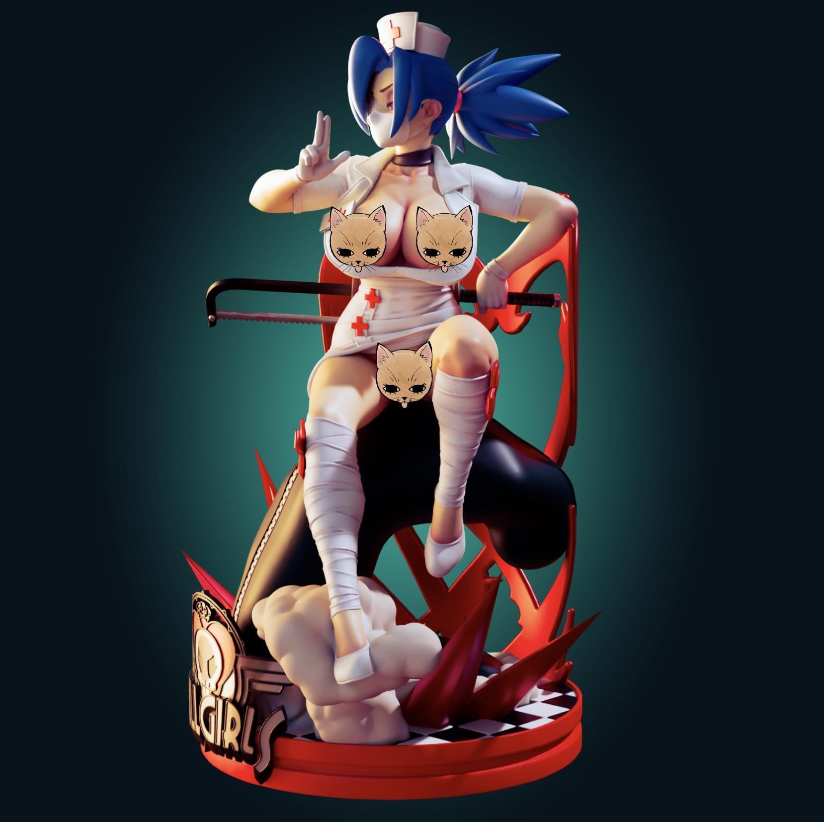 Skullgirls Inspired Fanart - Valentine Resin Model Kit Designed by Officer Rhu
