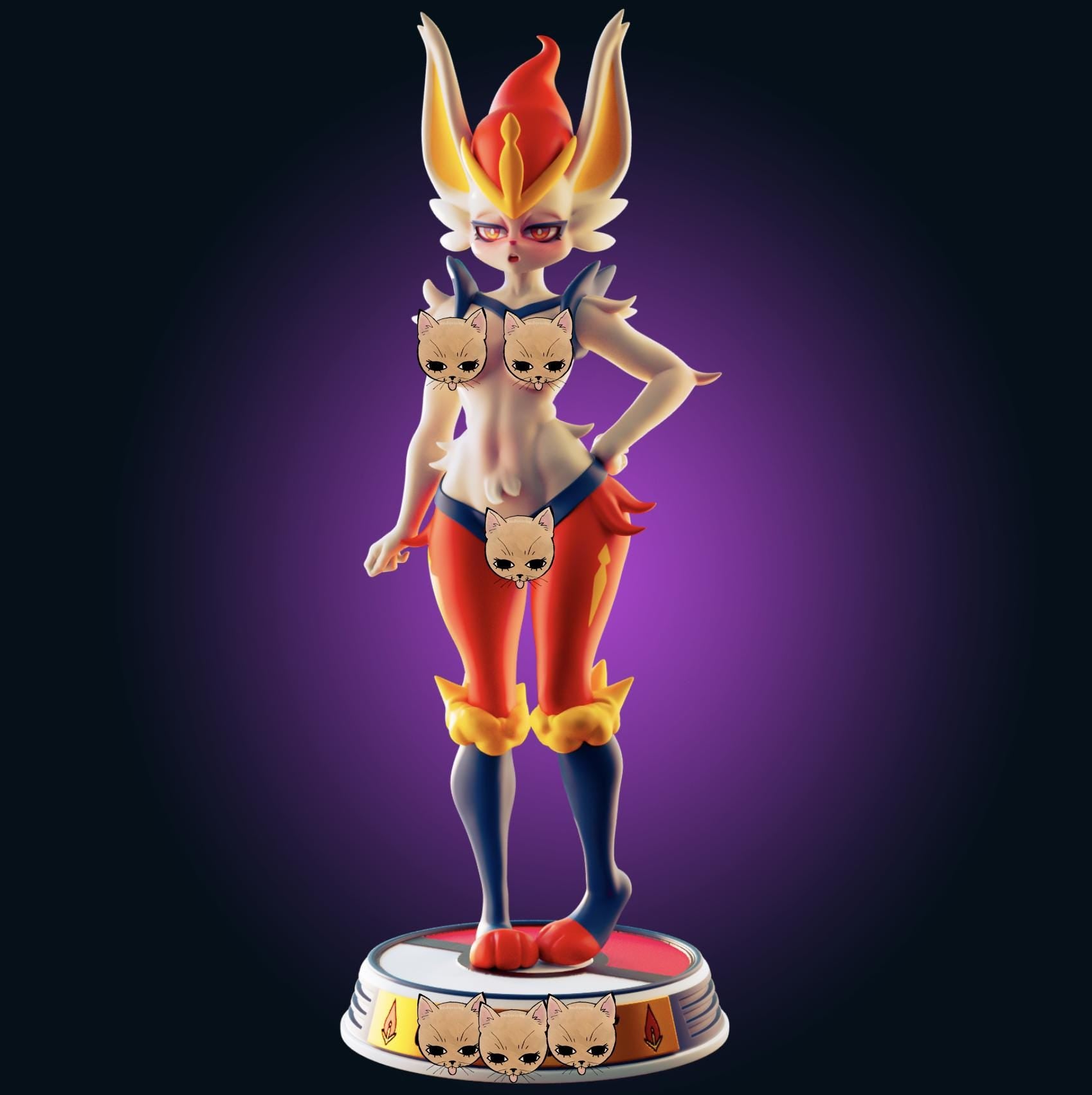 Fire Rabbit Inspired Fanart Resin Model Kit Designed by Officer Rhu