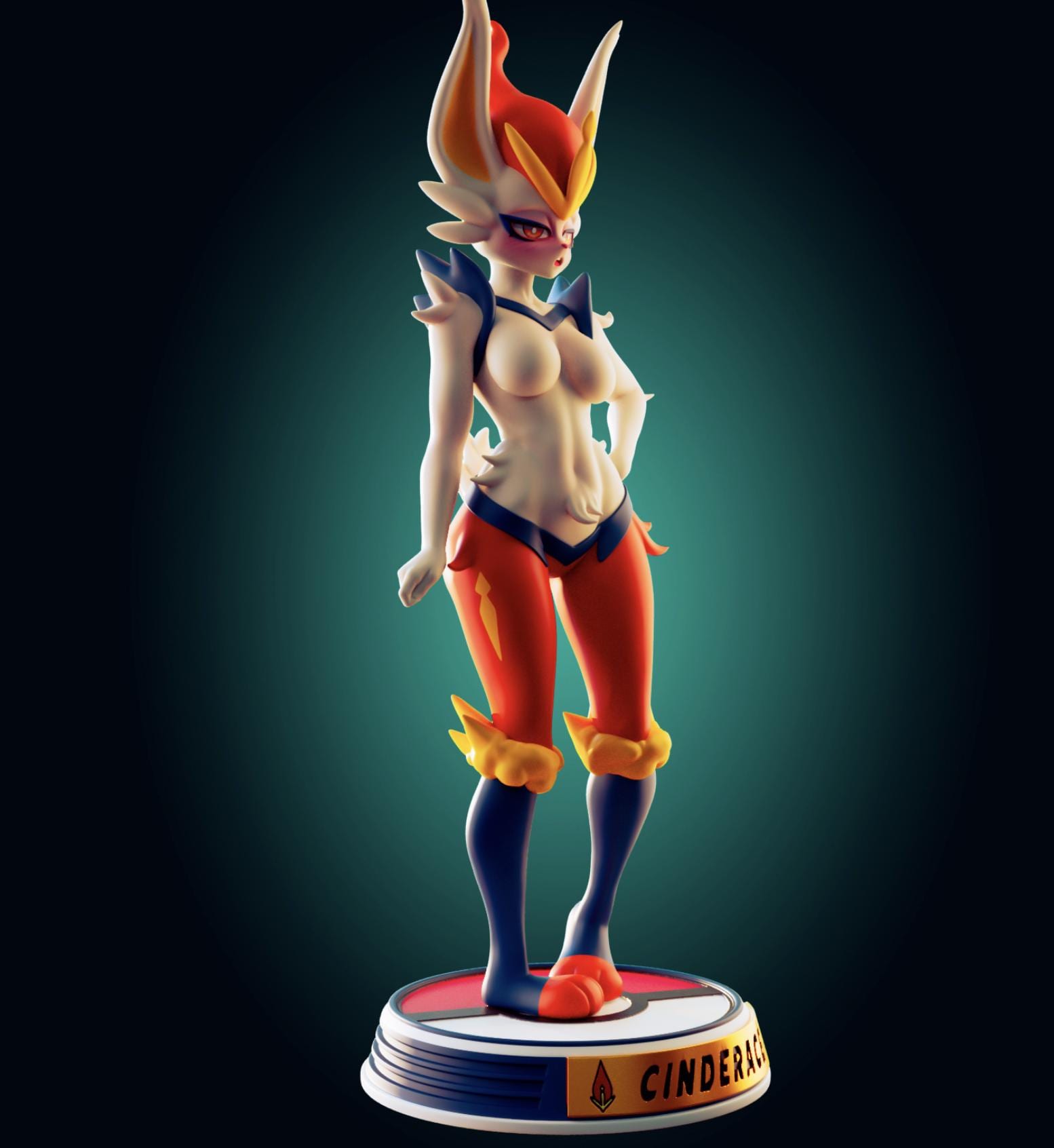 Fire Rabbit Inspired Fanart Resin Model Kit Designed by Officer Rhu