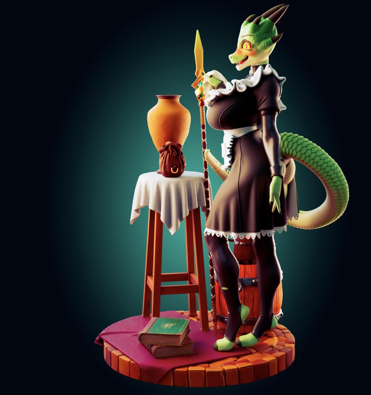 Dragon Maid Resin Model Kit Designed by Officer Rhu