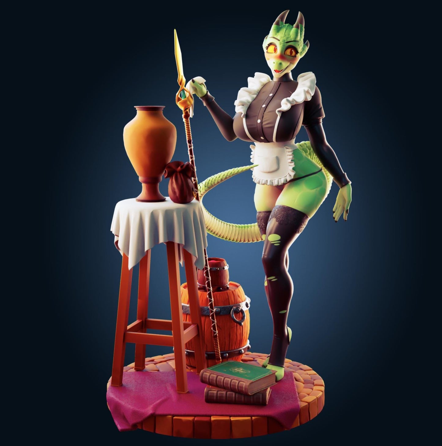 Dragon Maid Resin Model Kit Designed by Officer Rhu