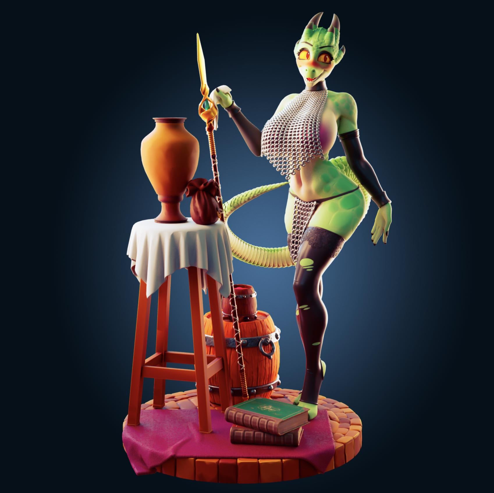 Dragon Maid Resin Model Kit Designed by Officer Rhu