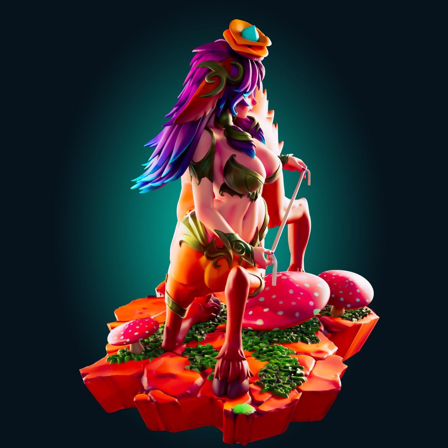 Lillia Fawn Girl LoL Inspired Model Kit | 3D Resin Print Figurine | Officer Rhu